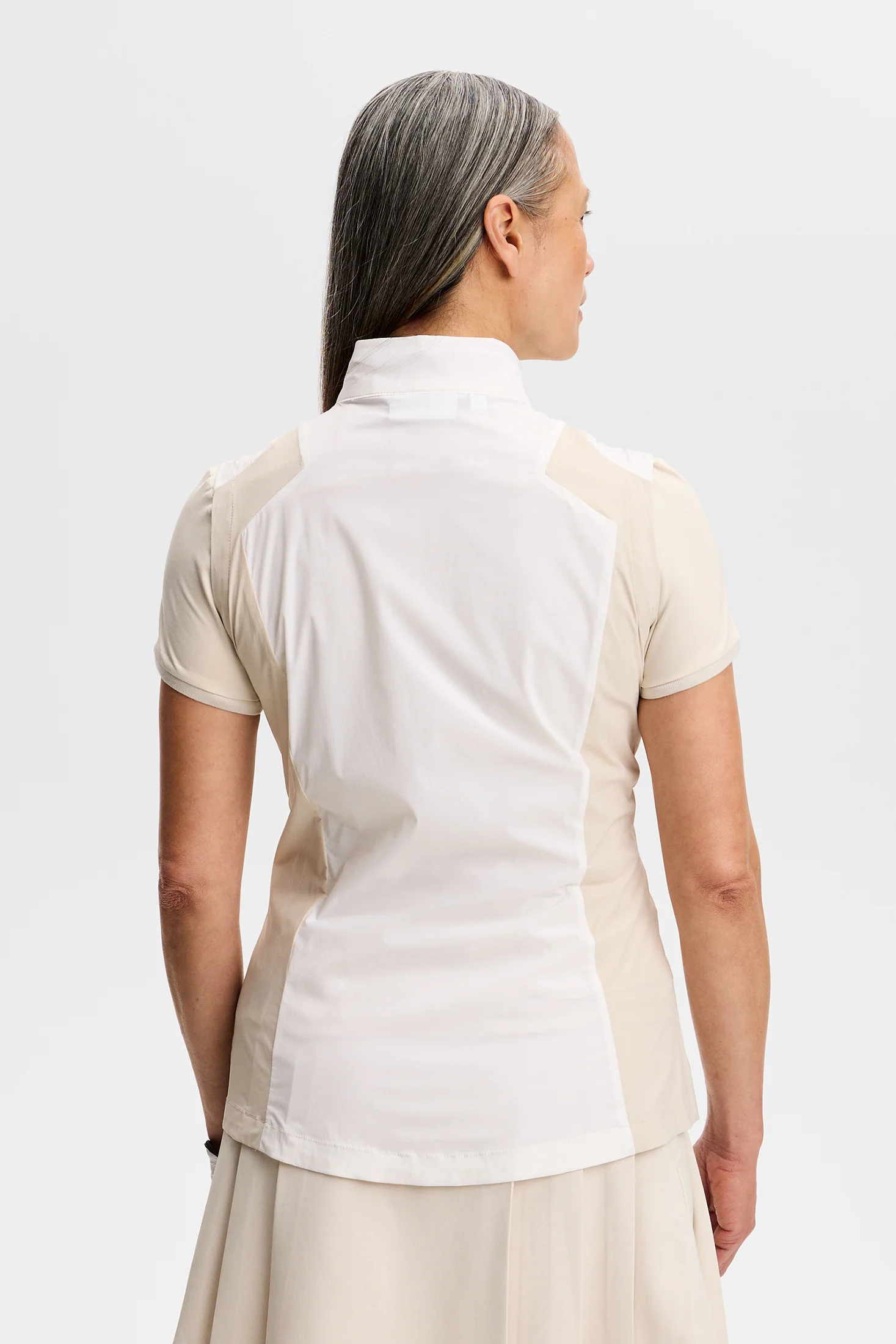 Brooks Zip Packable Vest / White - Image 3