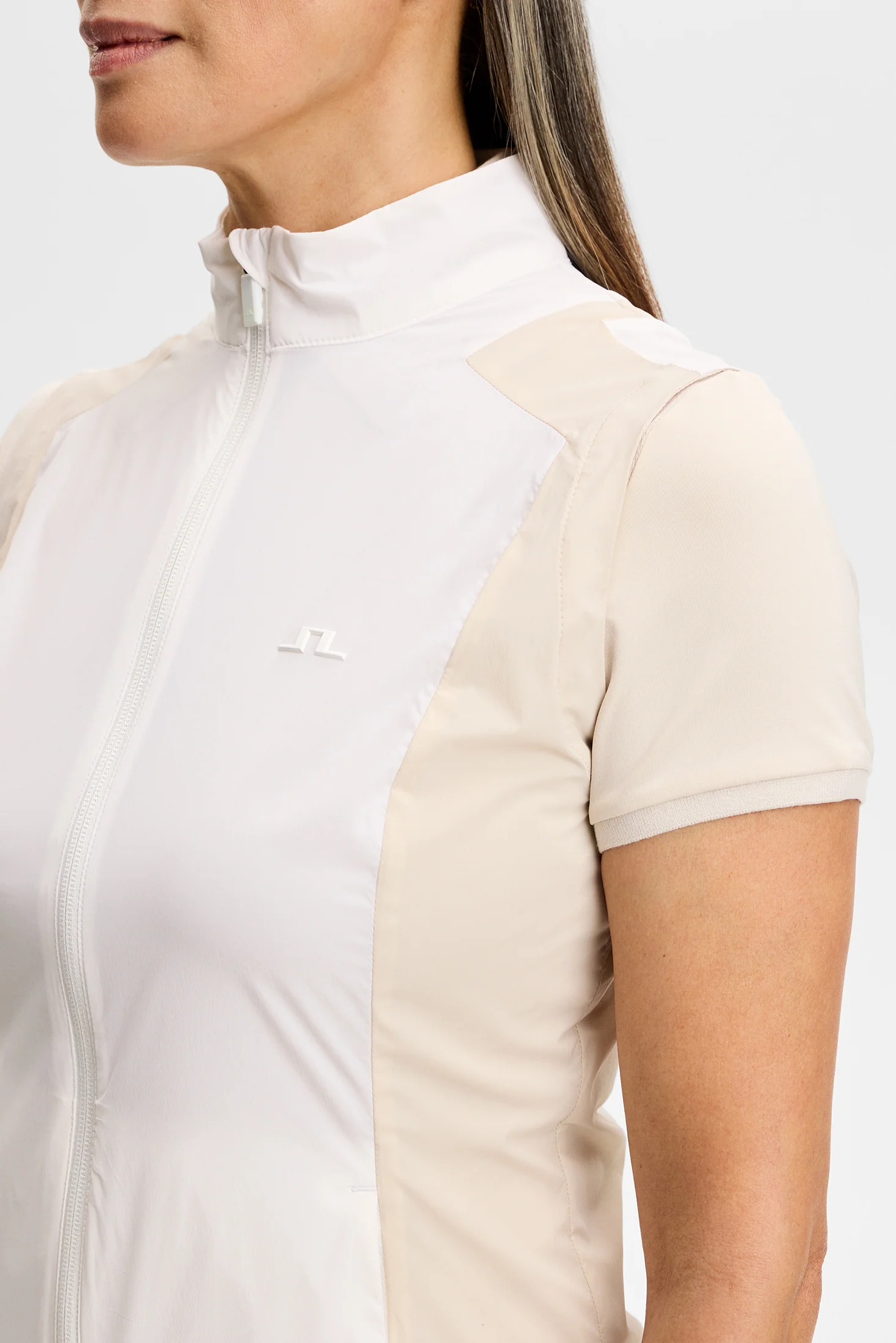 Brooks Zip Packable Vest / White - Image 5