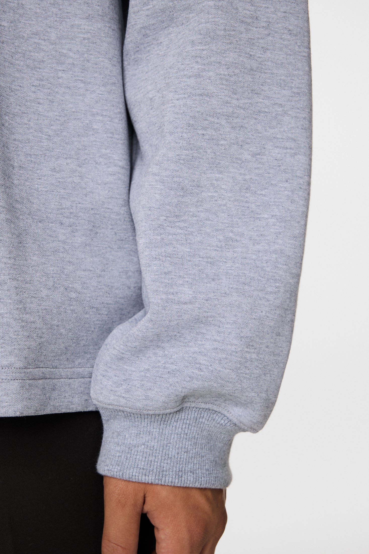 Cadan Polo Sweater / Medium Grey Melange - Image 6