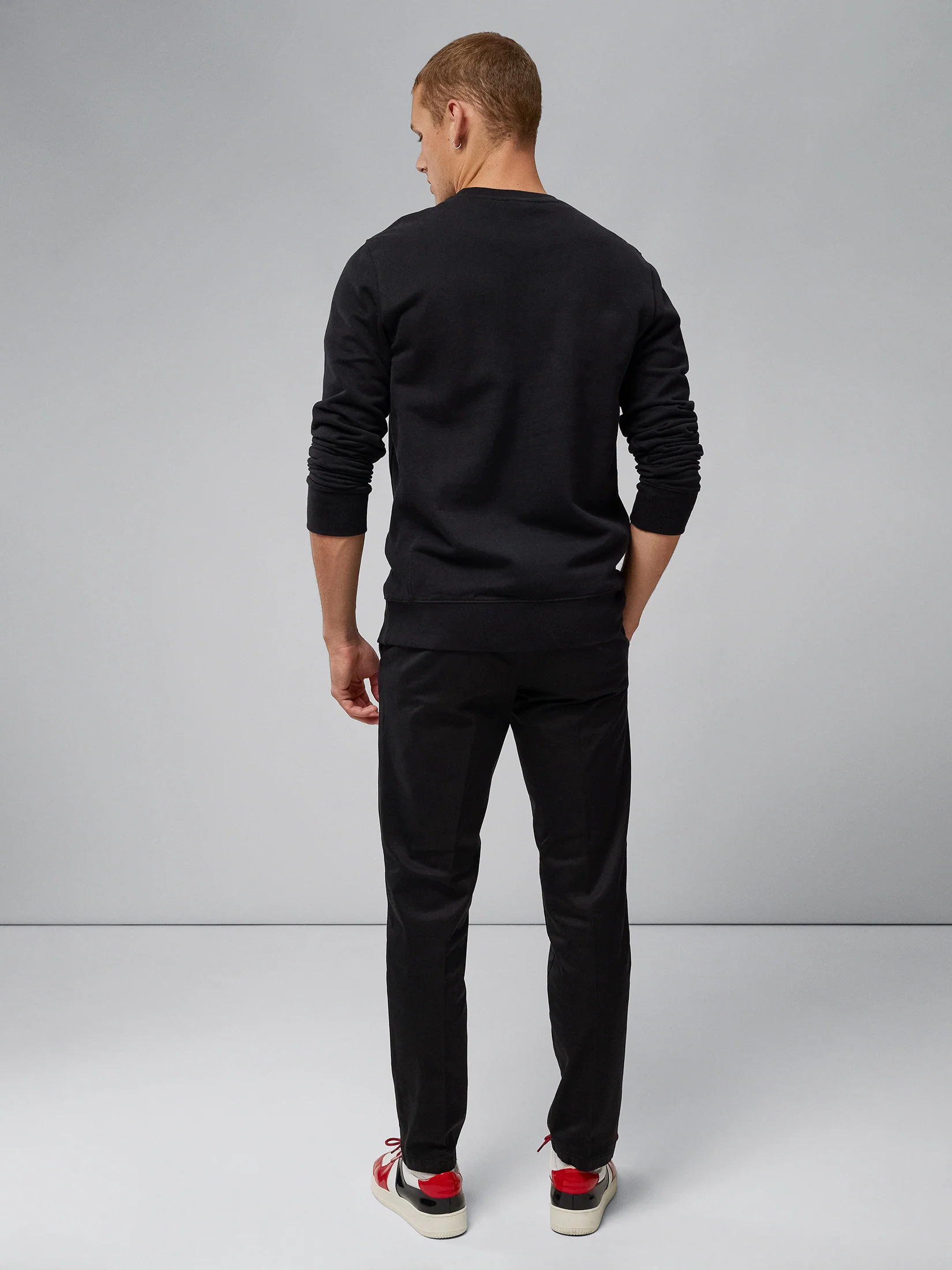 Cal Crew Neck Sweat / Black - Image 3