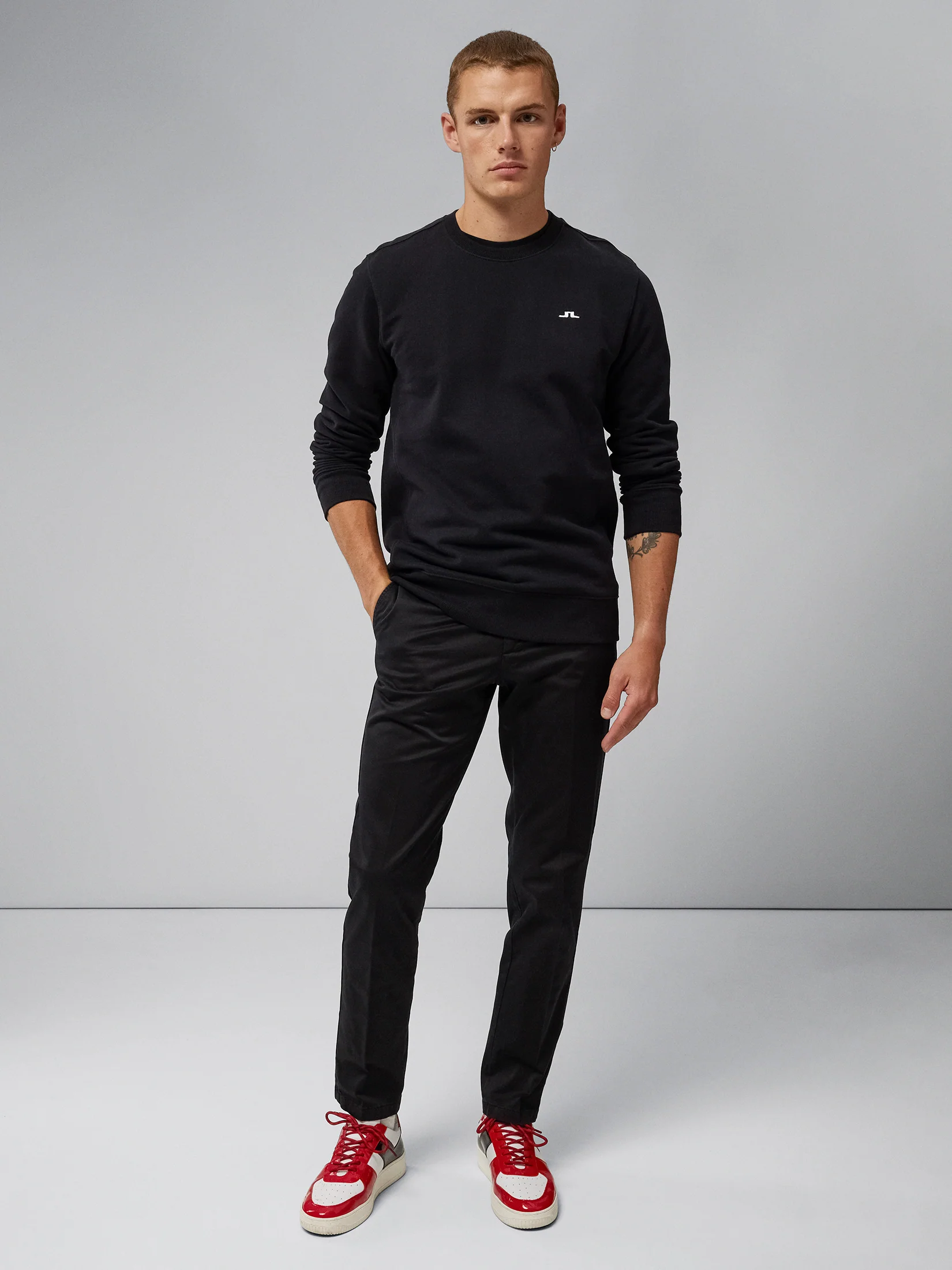 Cal Crew Neck Sweat / Black - Image 4