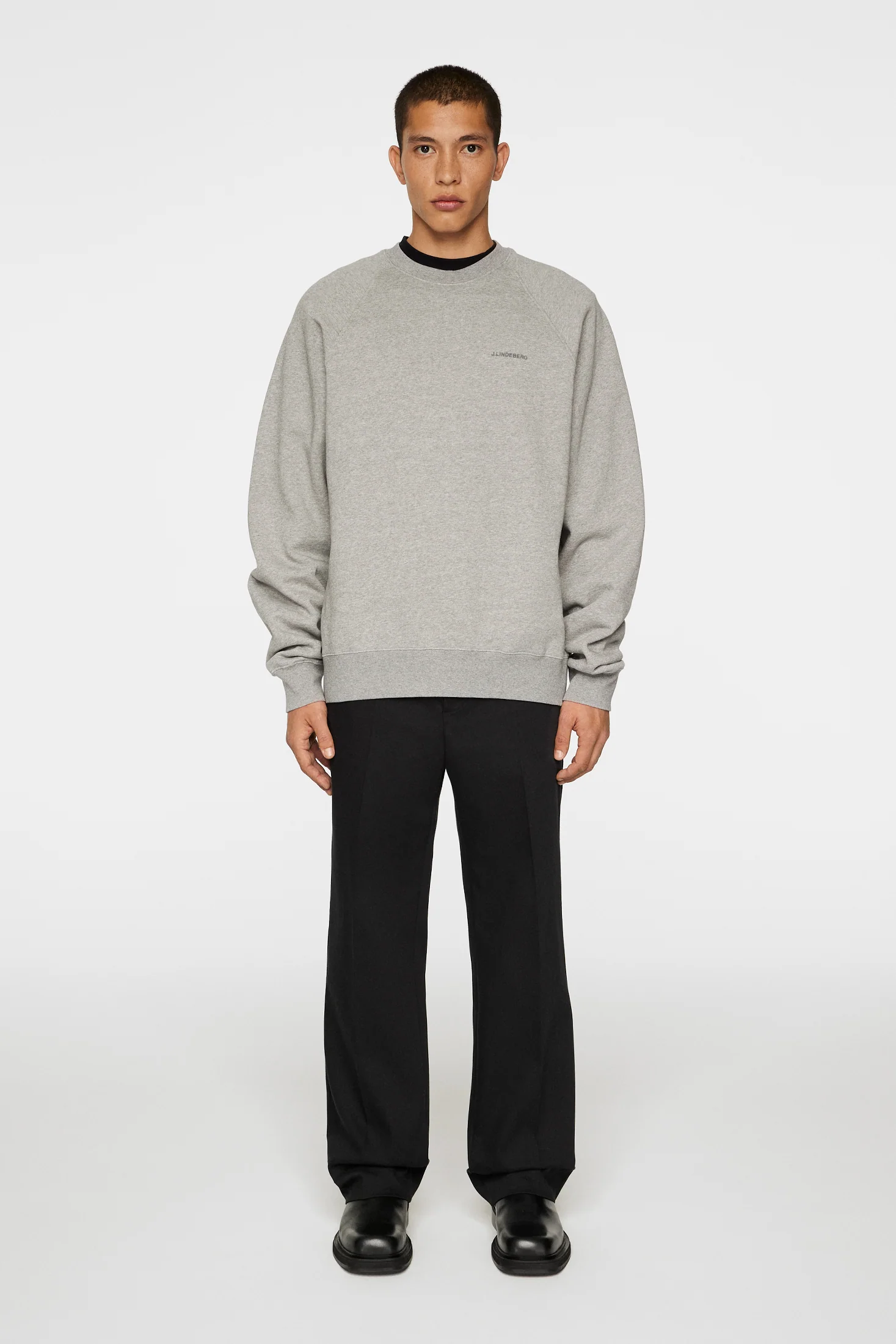 Callan Crew Neck / Light Grey Melange - Image 4