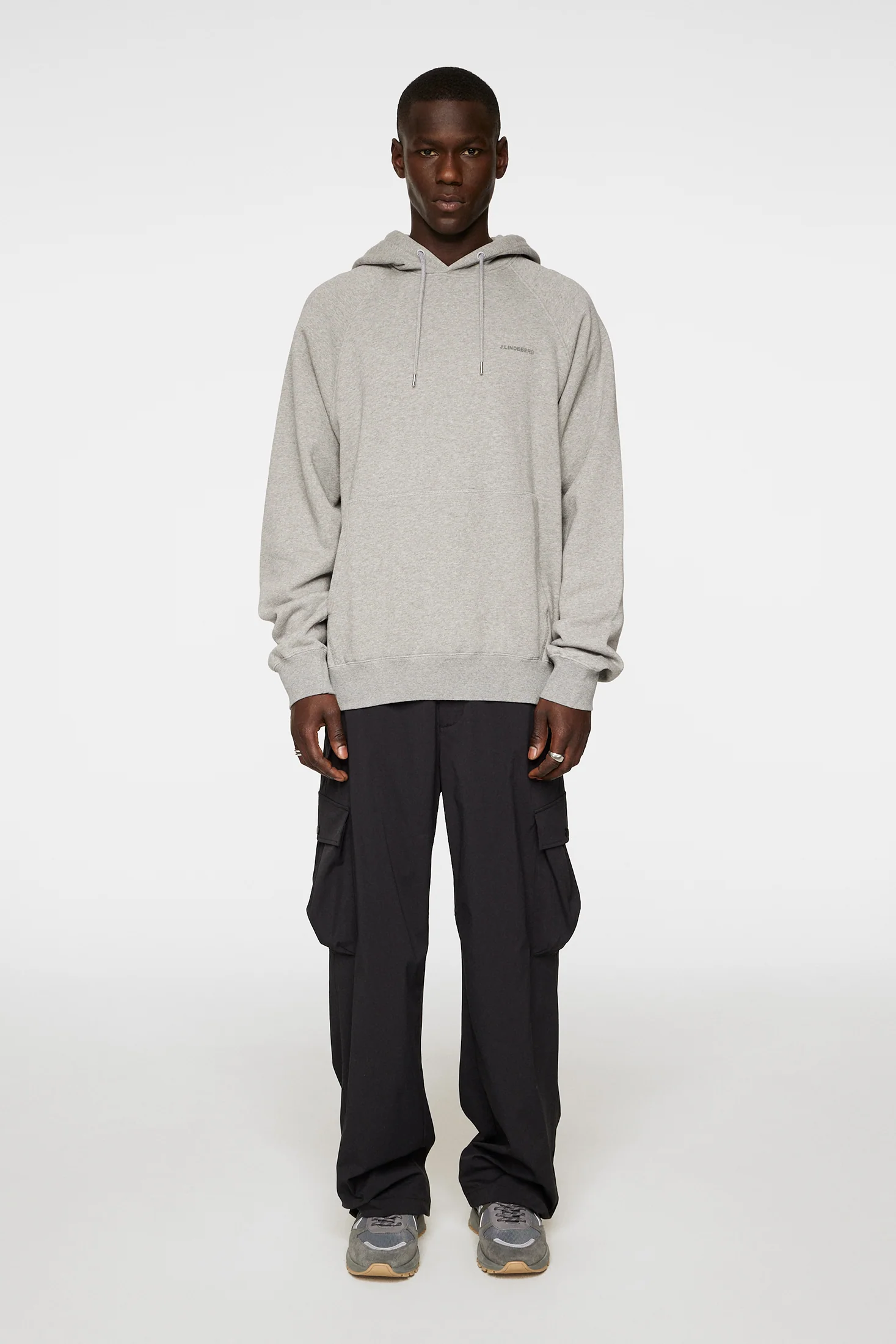 Callan Hoodie / Light Grey Melange - Image 4