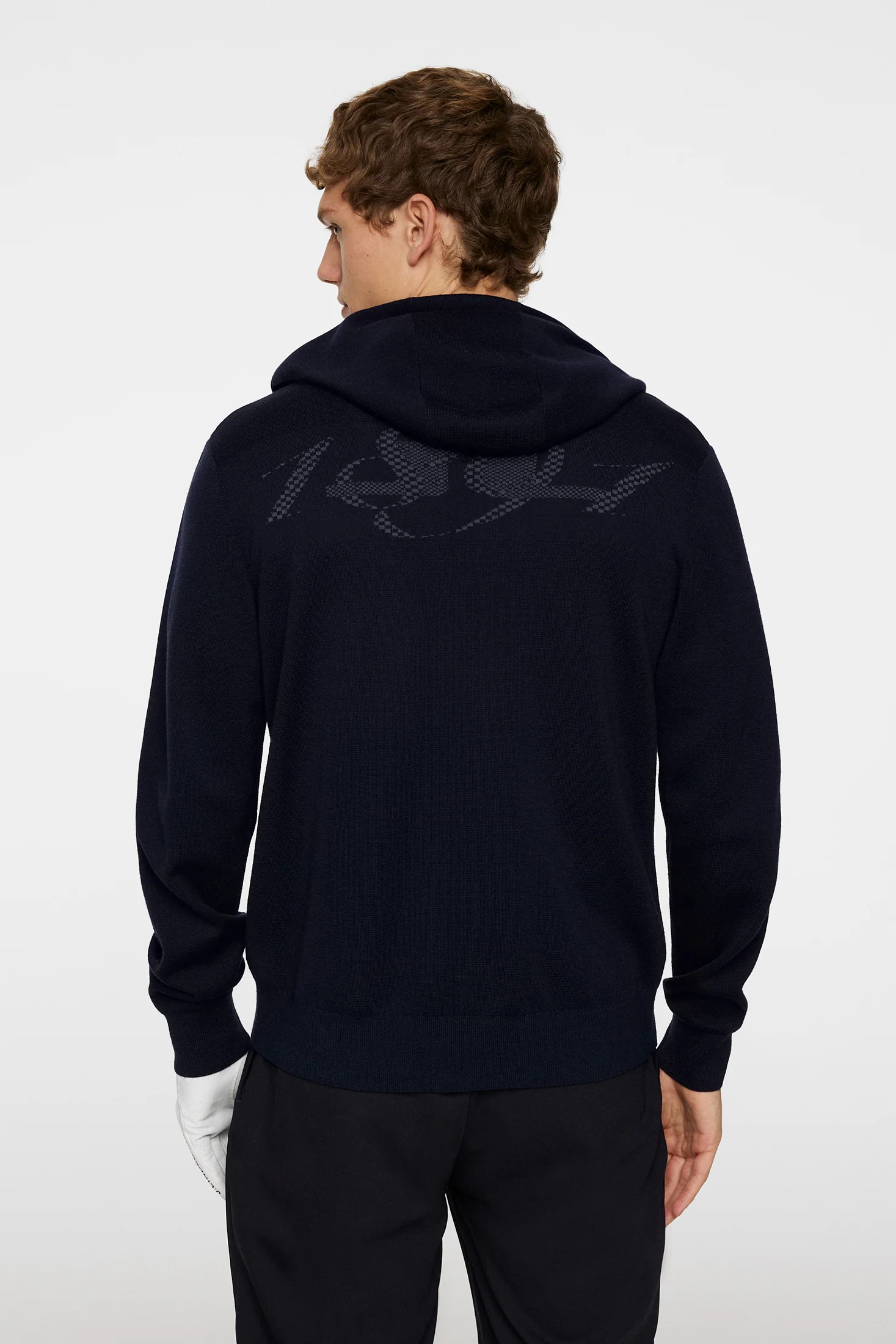 Cameron Hooded Knit Full Zip / JL Navy - Image 4