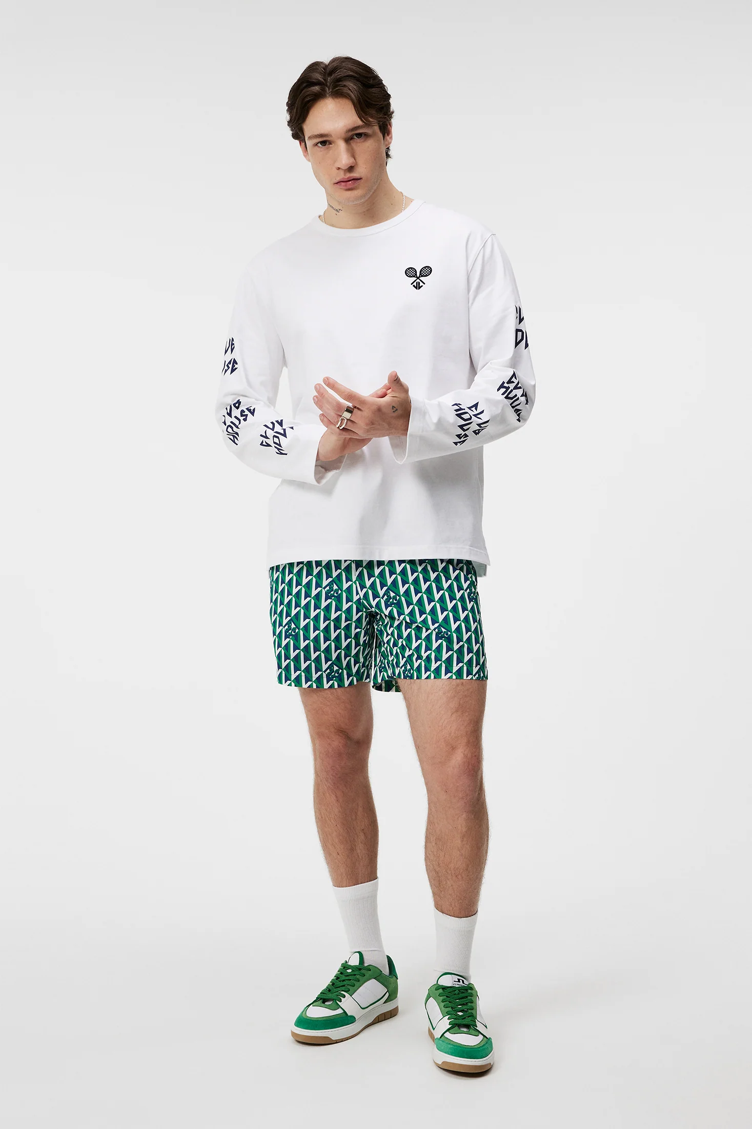 Camilo LS Graphic T-shirt / White - Image 5