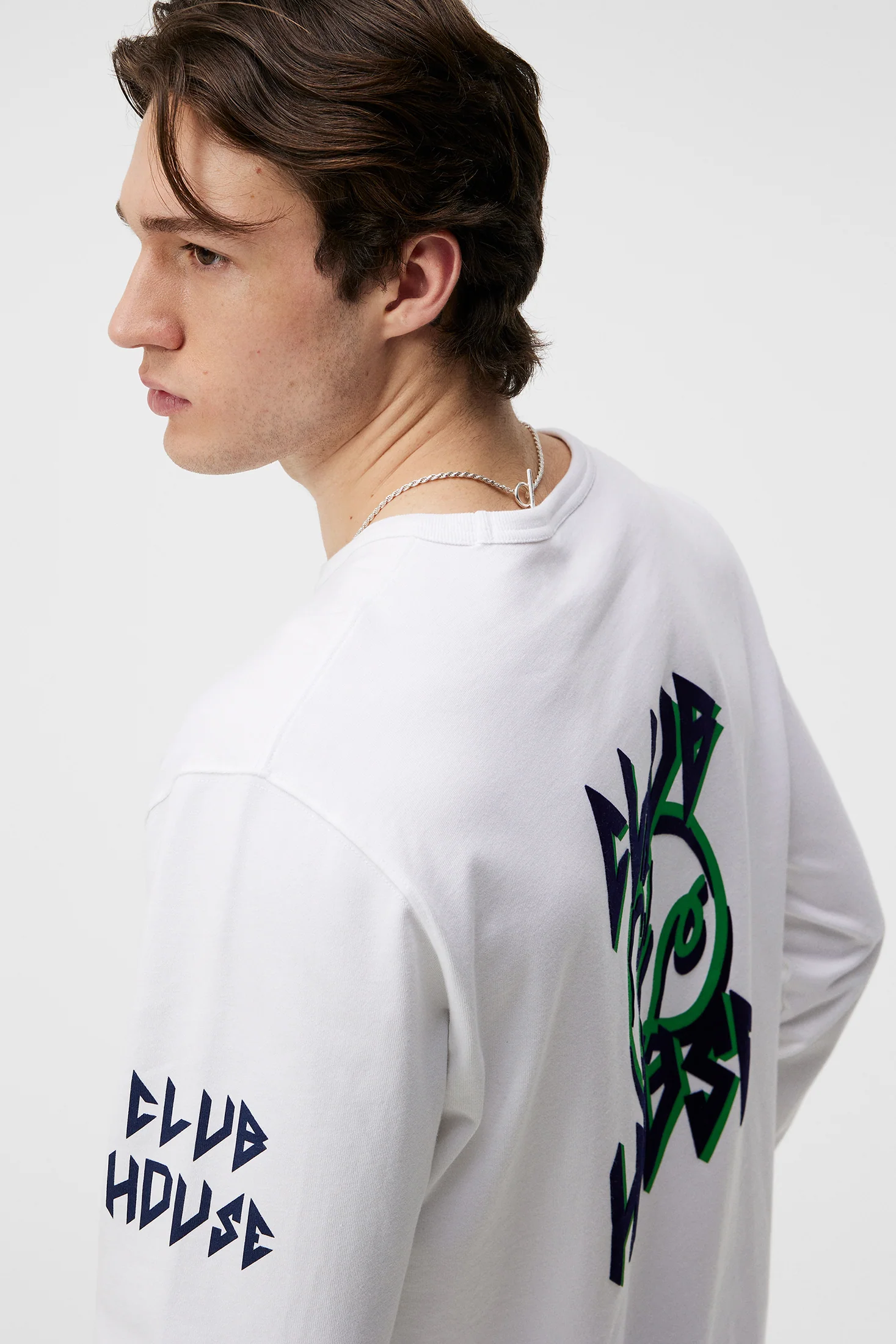 Camilo LS Graphic T-shirt / White - Image 7