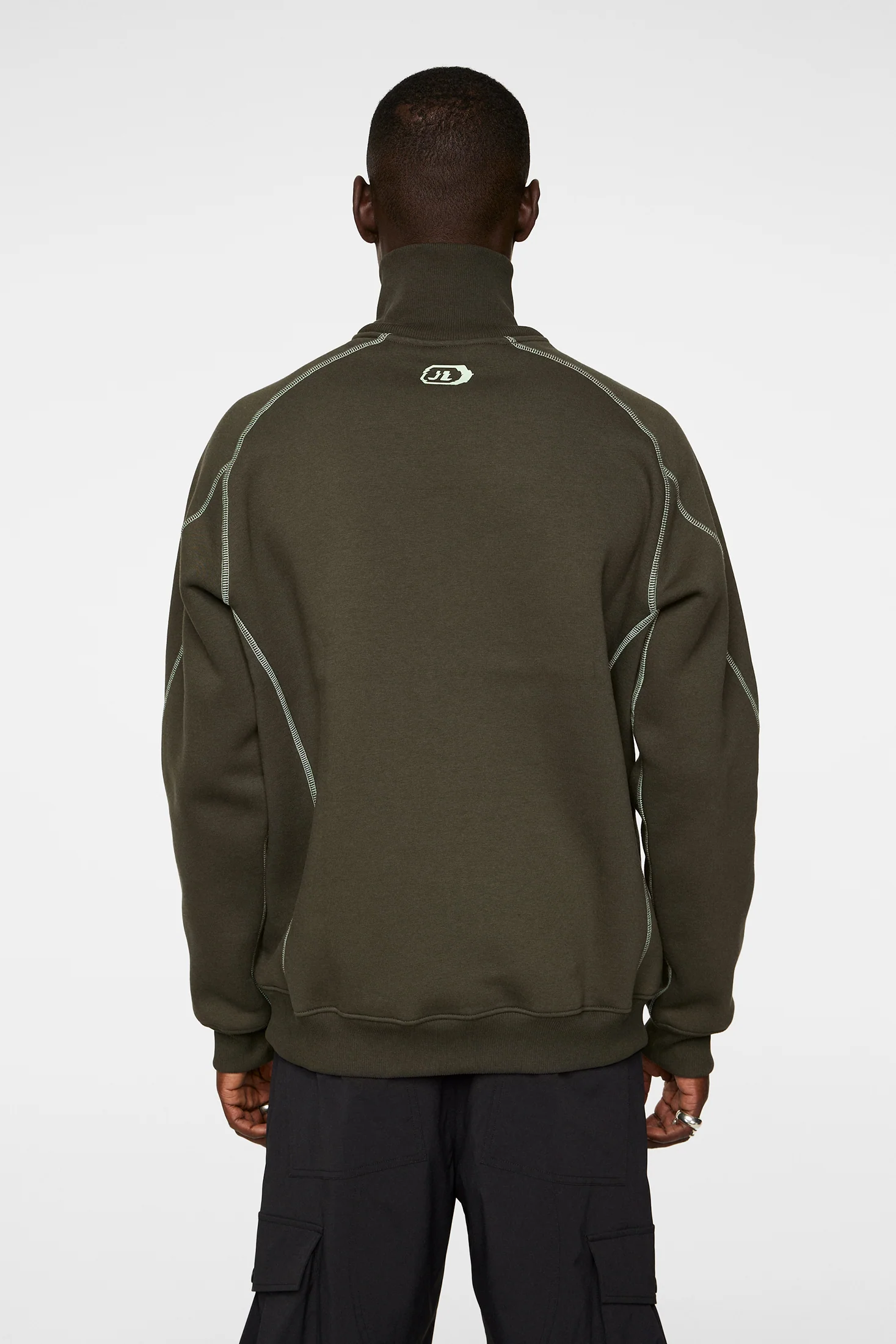 Canter Quarter Zip Sweat / Forest Green - Image 3