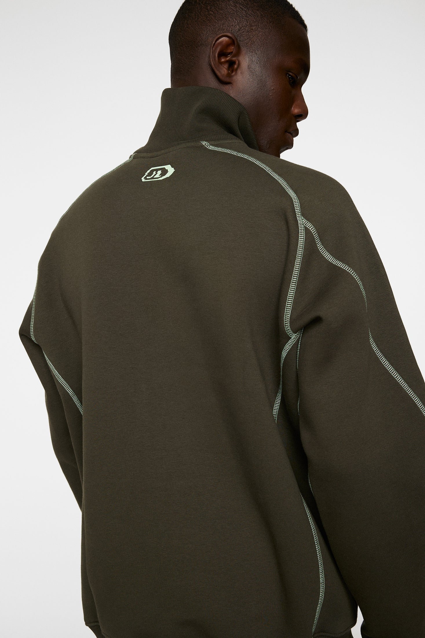 Canter Quarter Zip Sweat / Forest Green - Image 5