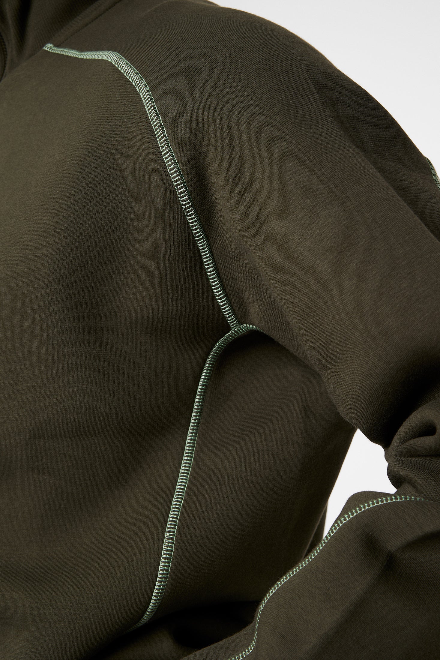 Canter Quarter Zip Sweat / Forest Green - Image 6