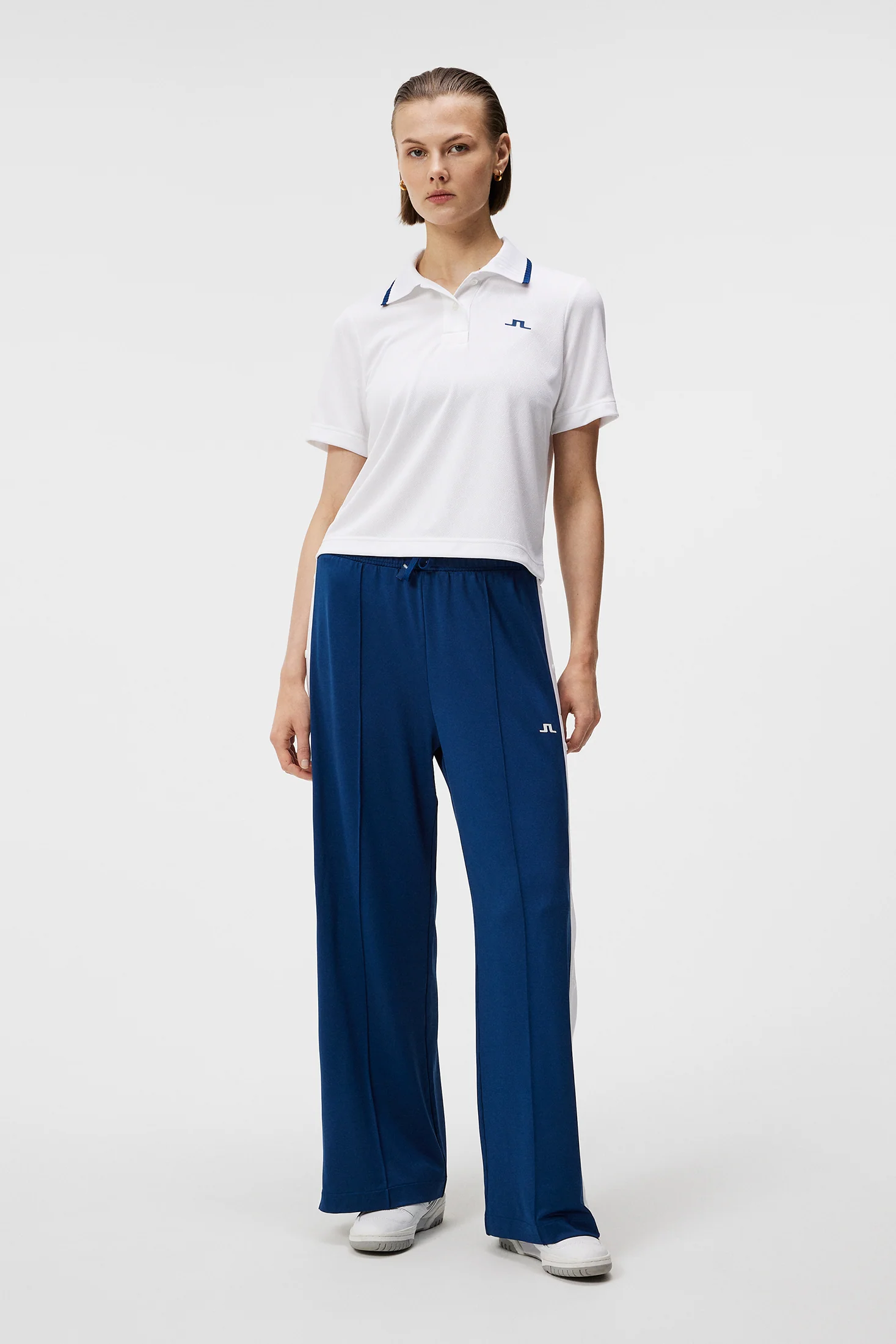 Carina Jacquard Polo / White - Image 4
