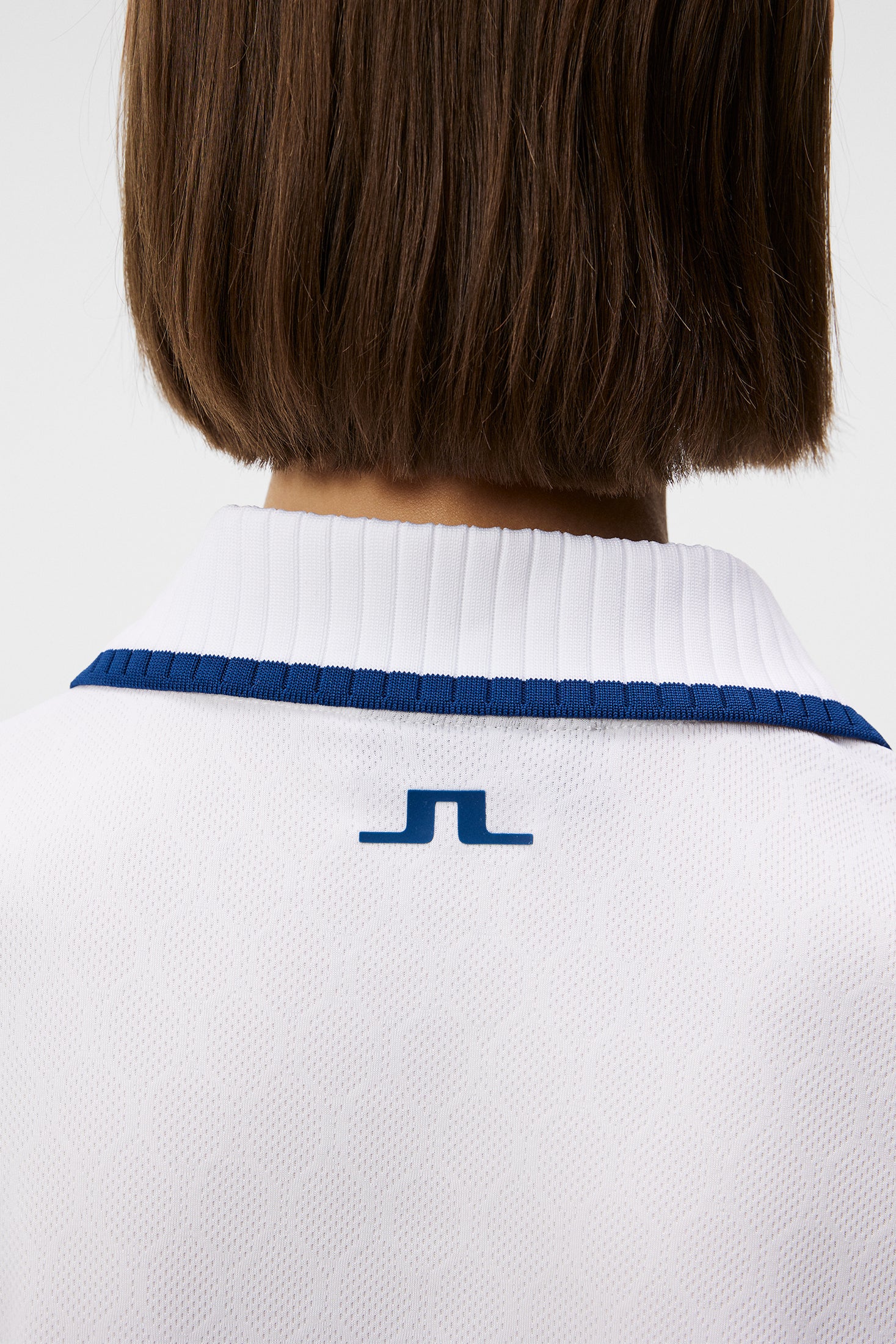Carina Jacquard Polo / White - Image 6