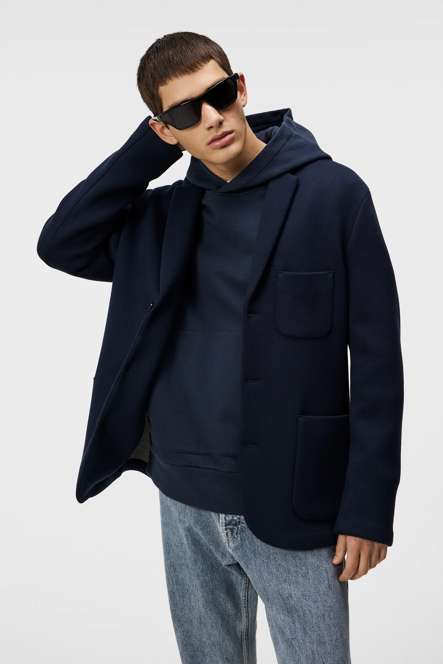 Carlton Bonded Cardigan Blazer / JL Navy - Image 2