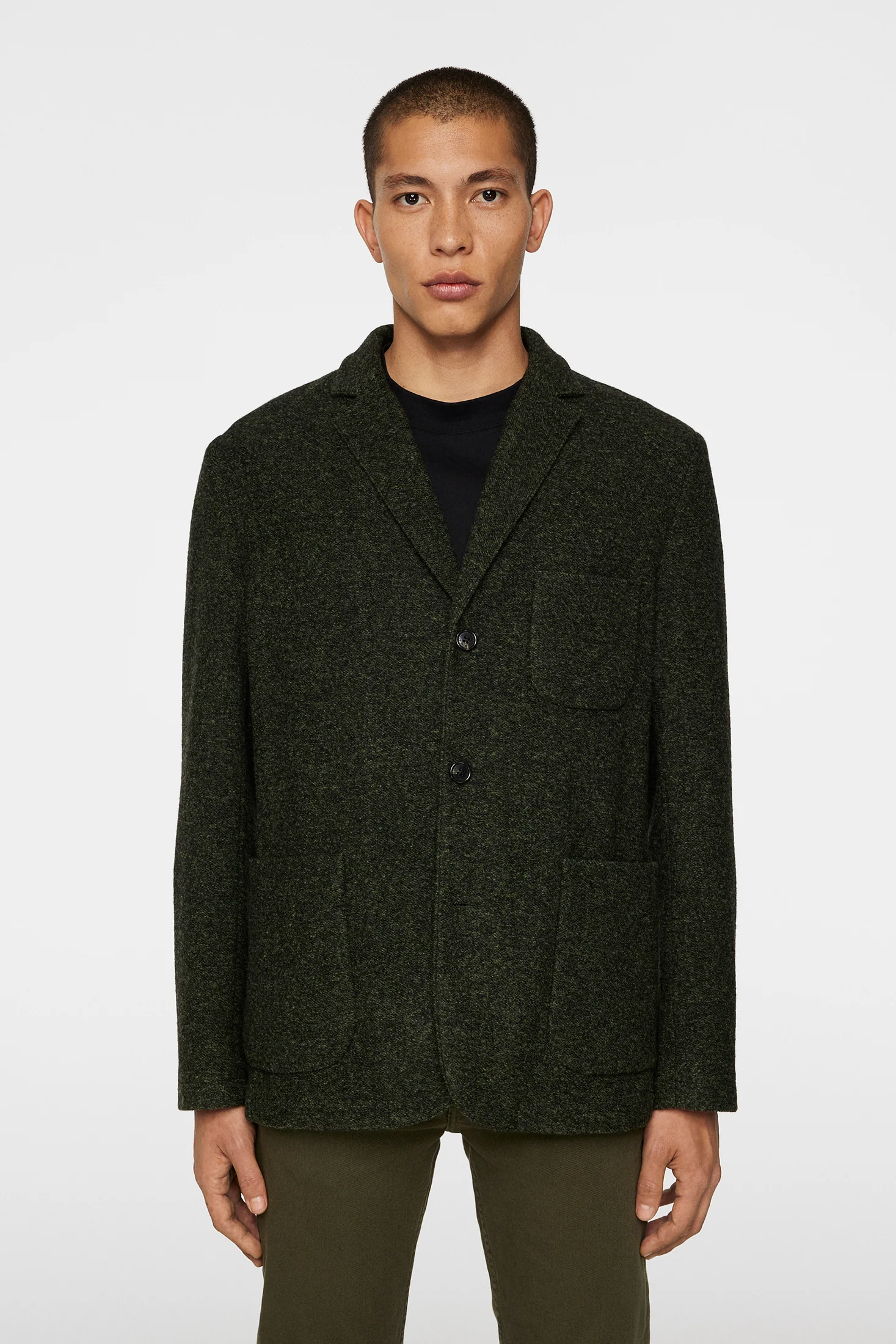 Carlton Cardigan Blazer / Forest Green - Image 2