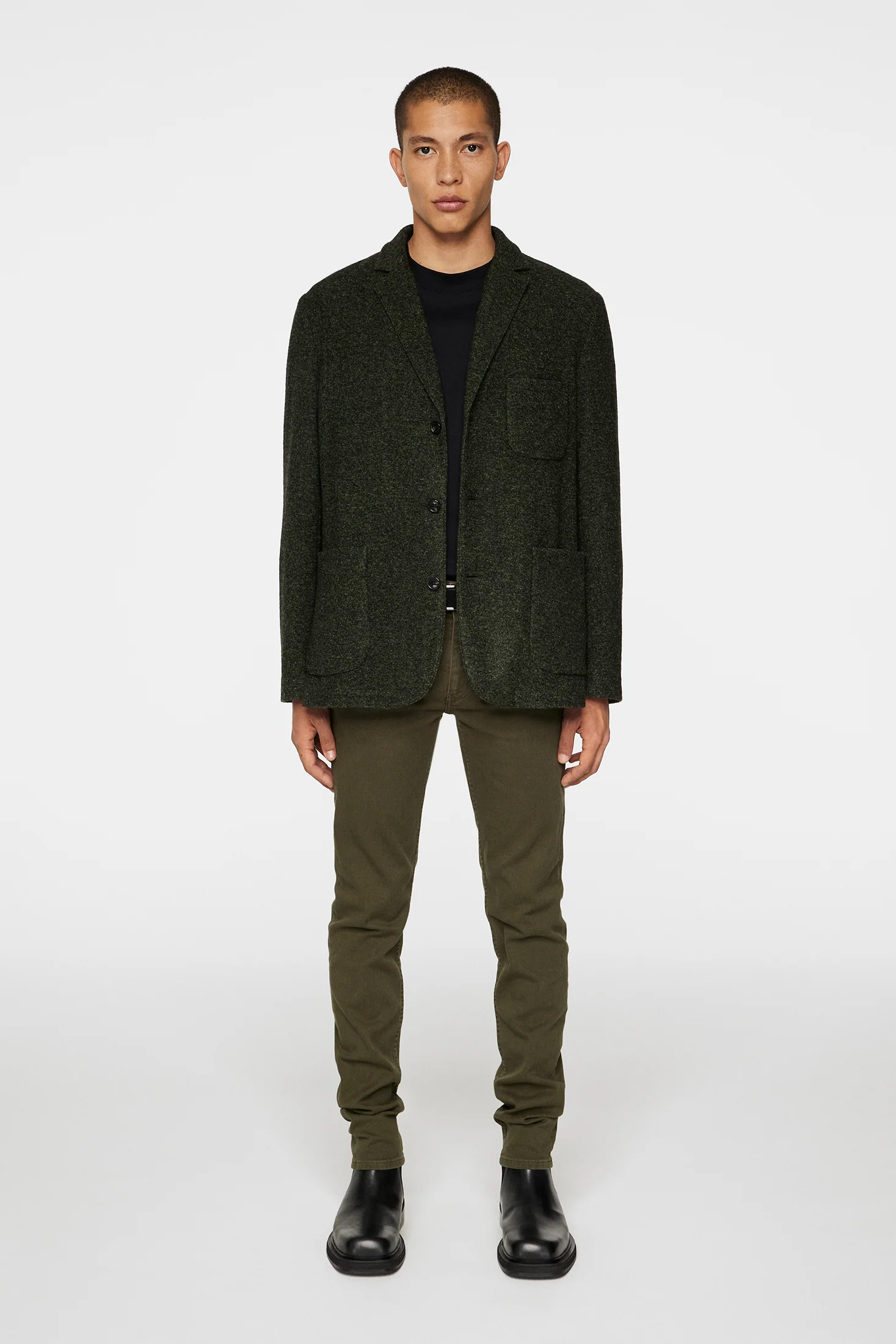 Carlton Cardigan Blazer / Forest Green - Image 4
