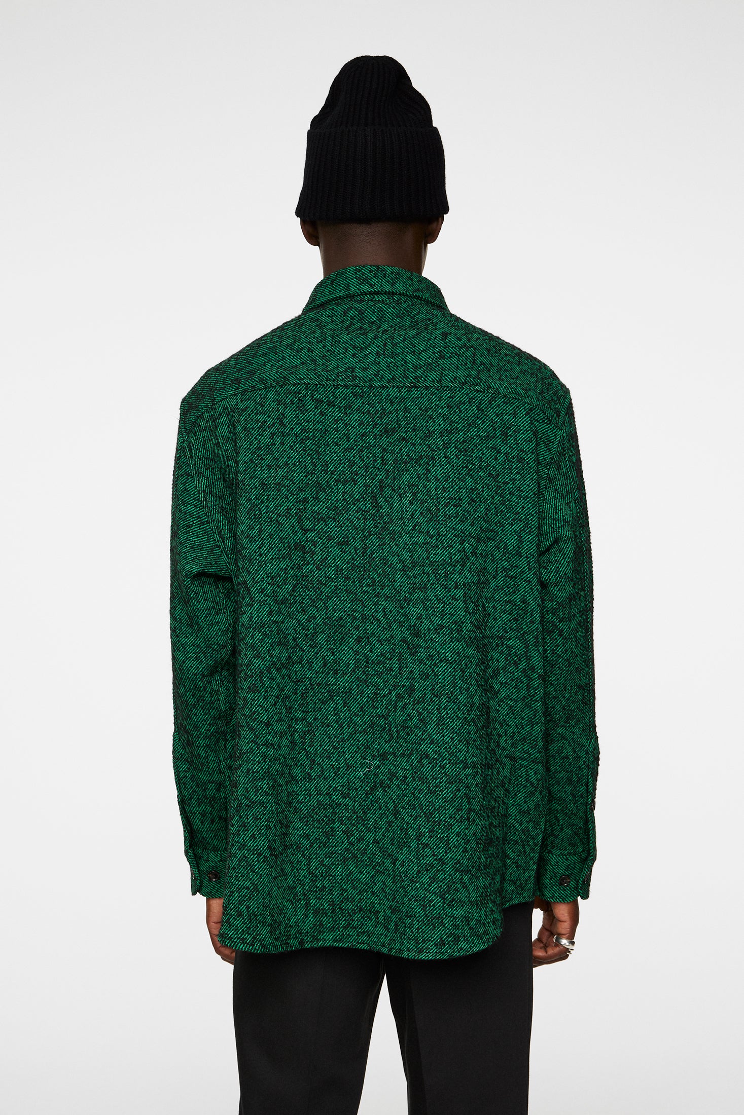 Carter Wool Overshirt / Ultramarine Green - Image 3