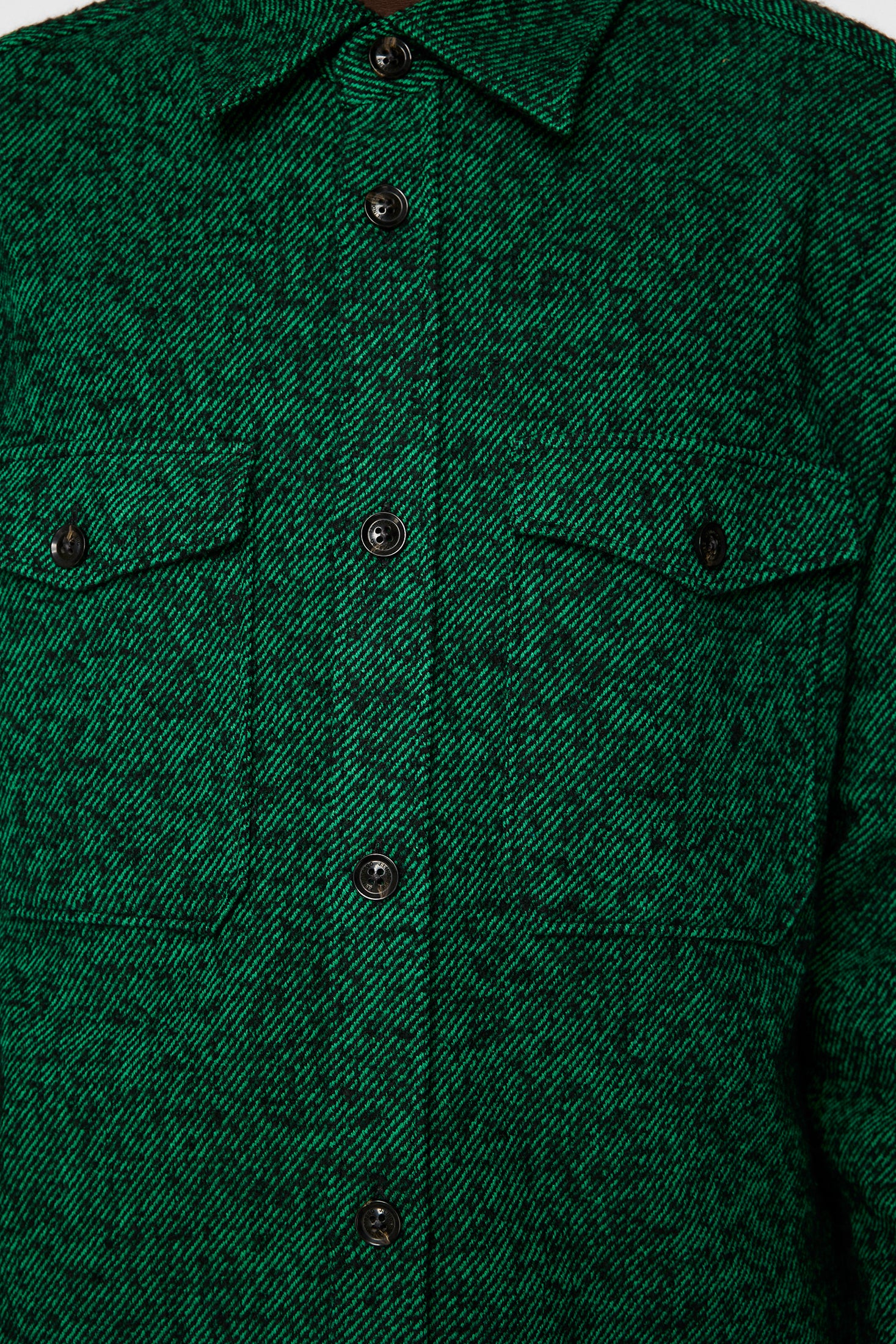 Carter Wool Overshirt / Ultramarine Green - Image 6