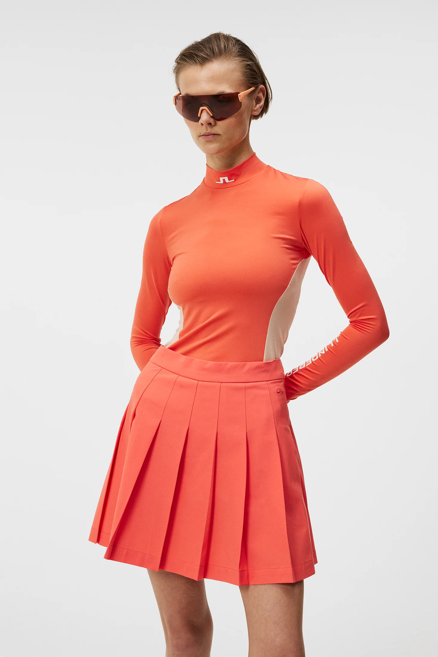 Celeste Long Sleeve Top / Hot Coral - Image 3