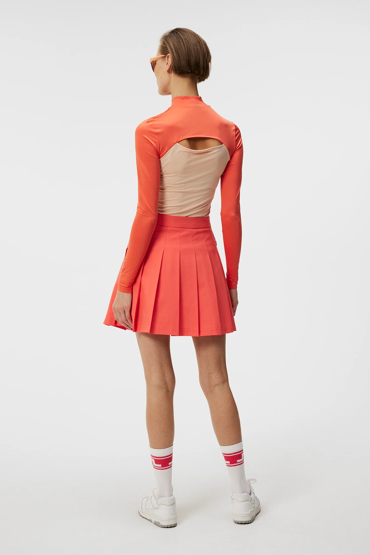 Celeste Long Sleeve Top / Hot Coral - Image 4