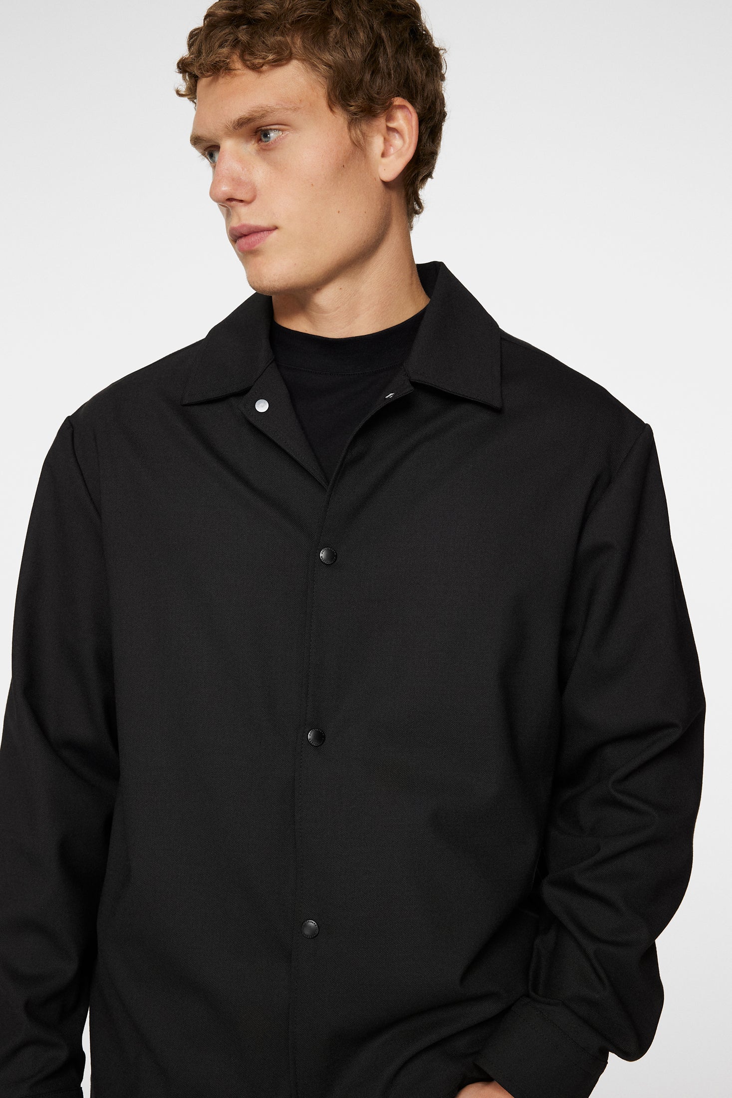 Celian Coach Overshirt / Black - Image 5
