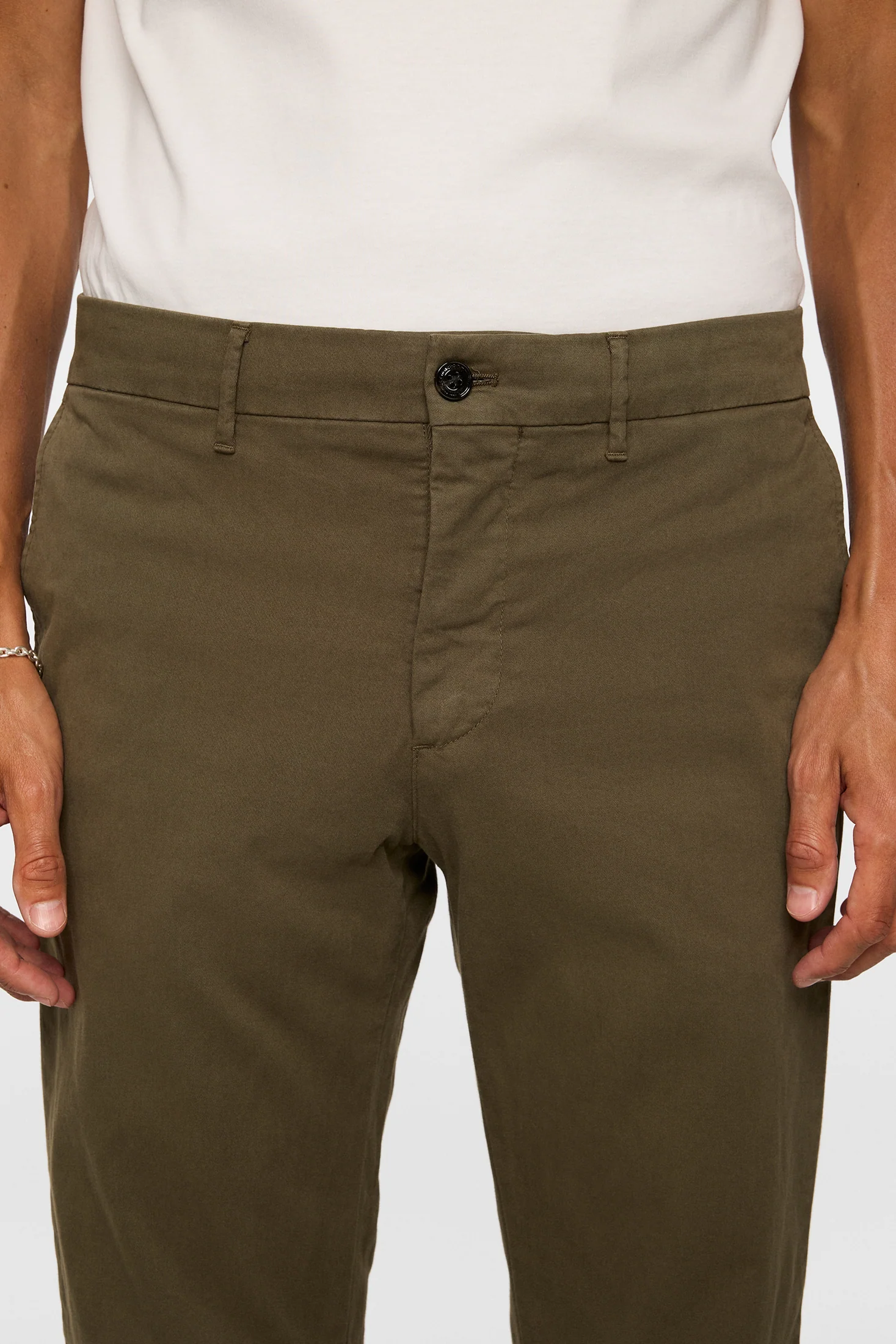 Ched Cotton Stretch Pants / Forest Green - Image 5