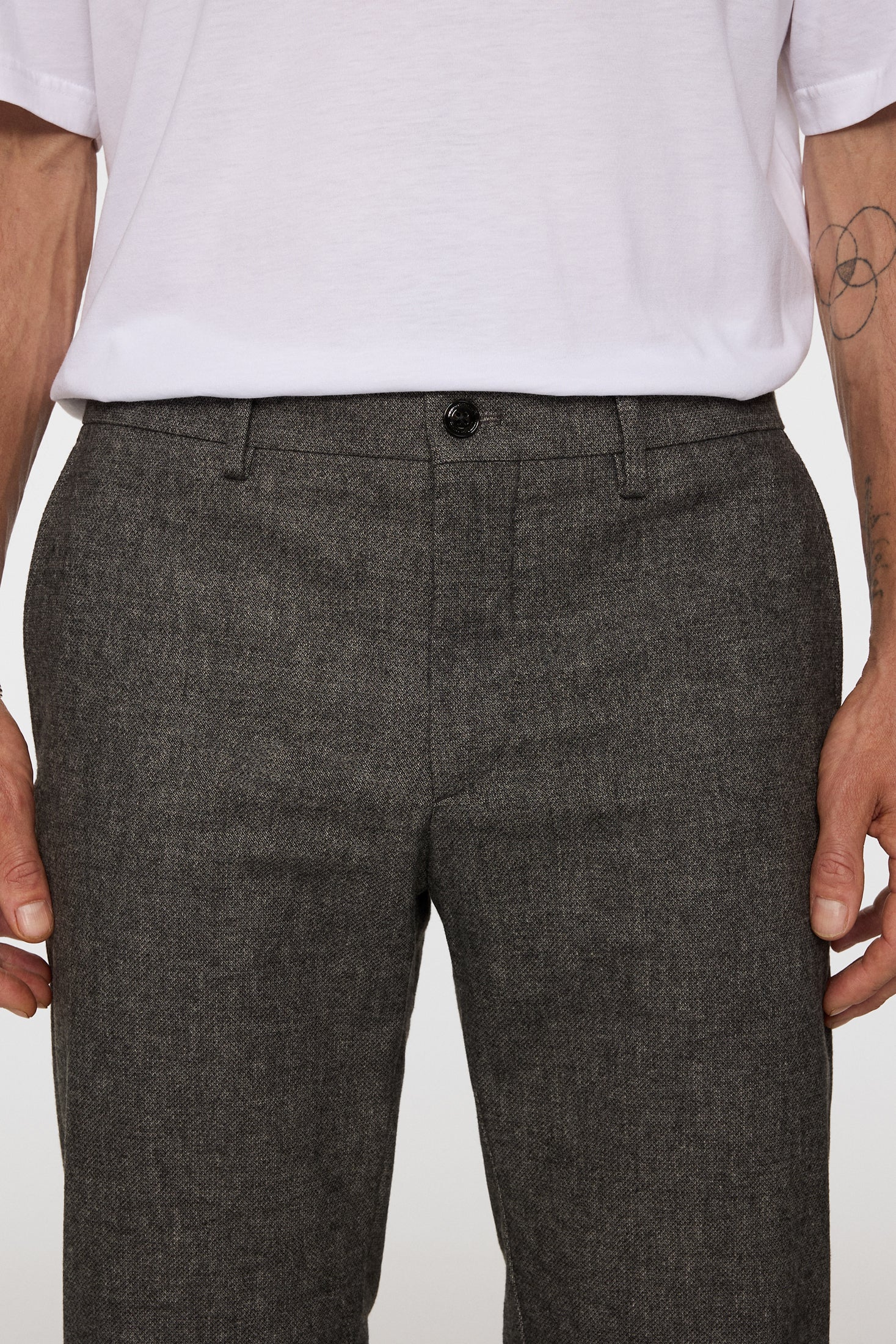 Ched Micro Pattern Pants / Dark Grey Melange - Image 5