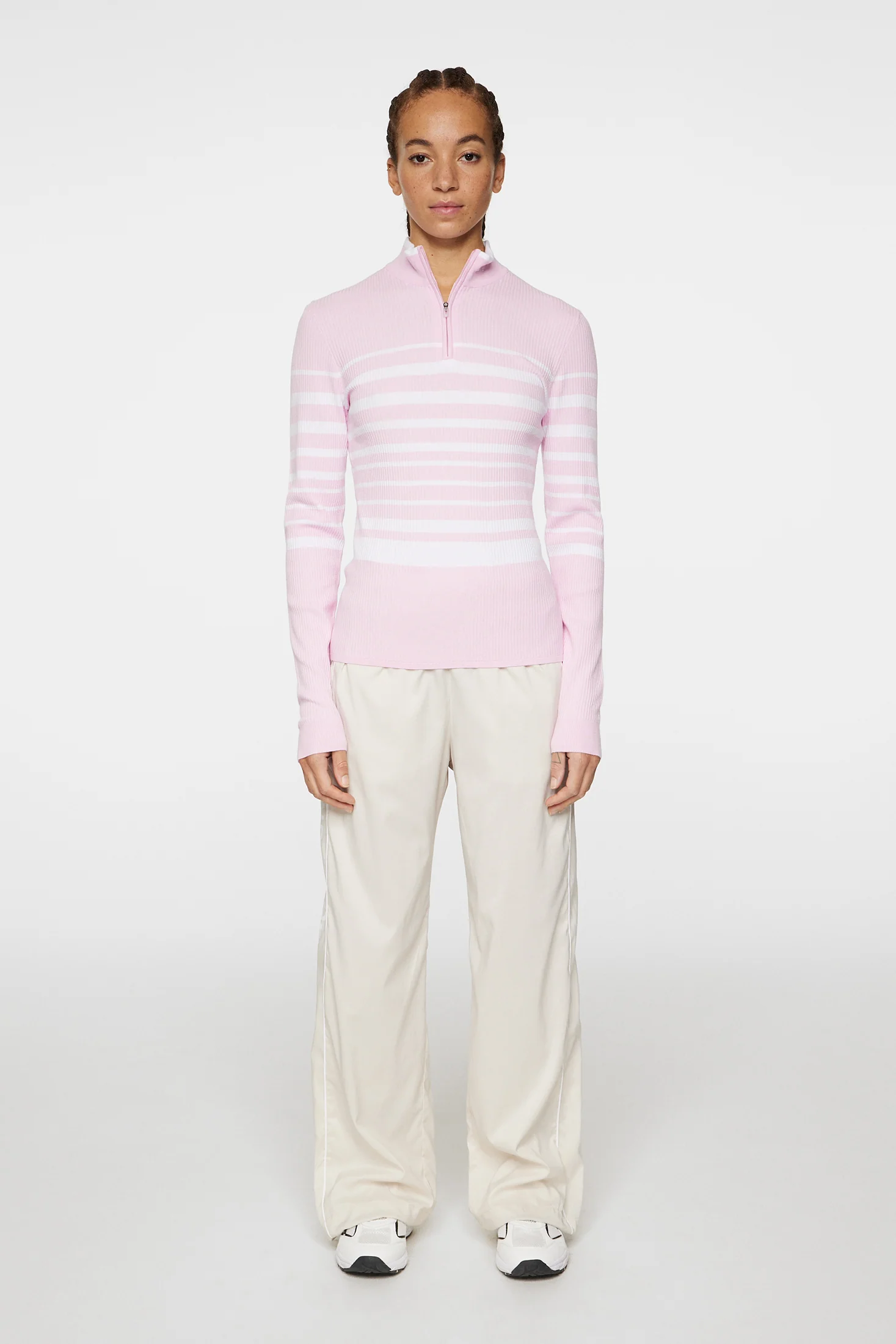 Cheryl Knitted Zip Sweater / Nosegay - Image 4