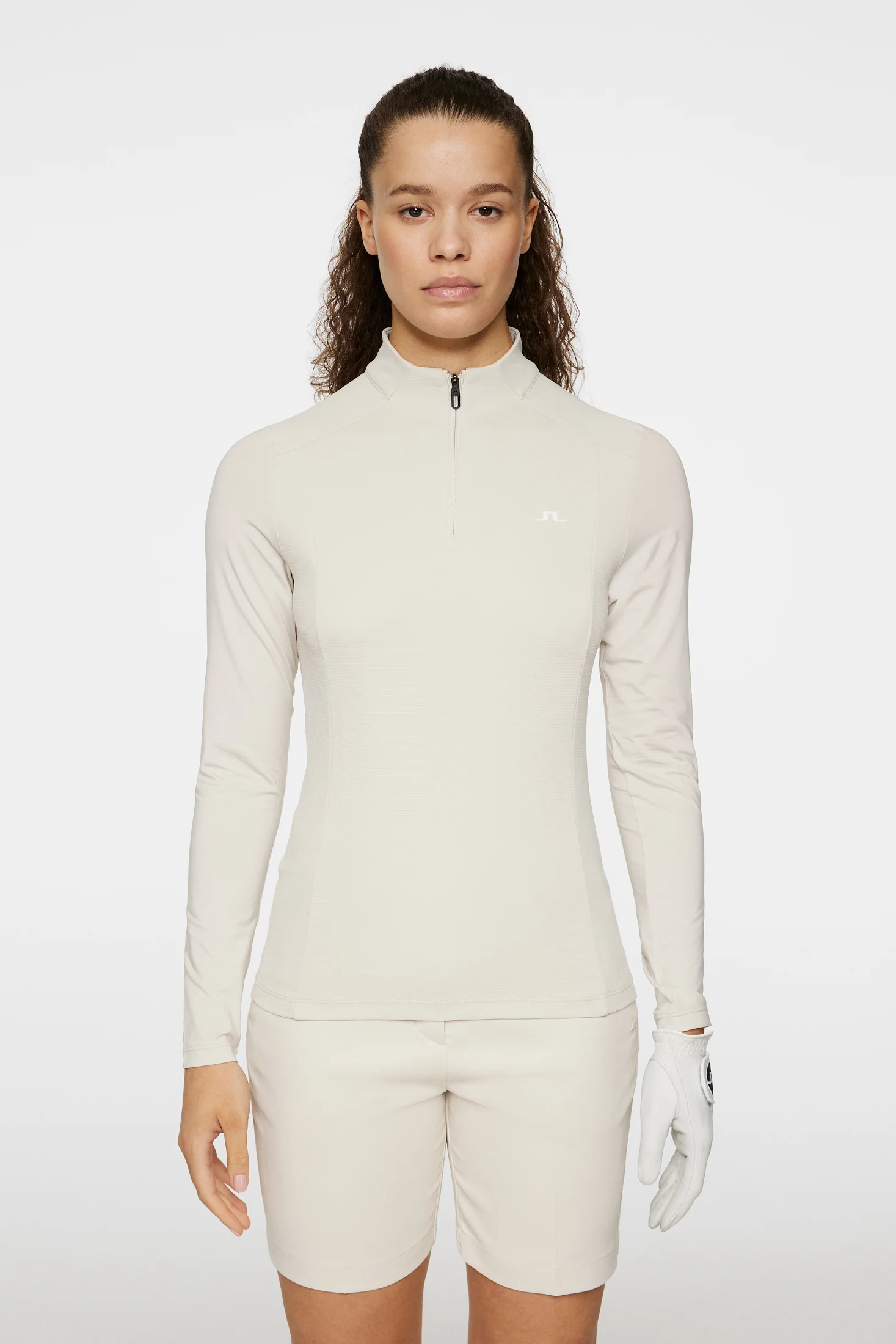 Cindy Quarter Zip Mid Layer / Moonbeam - Image 2