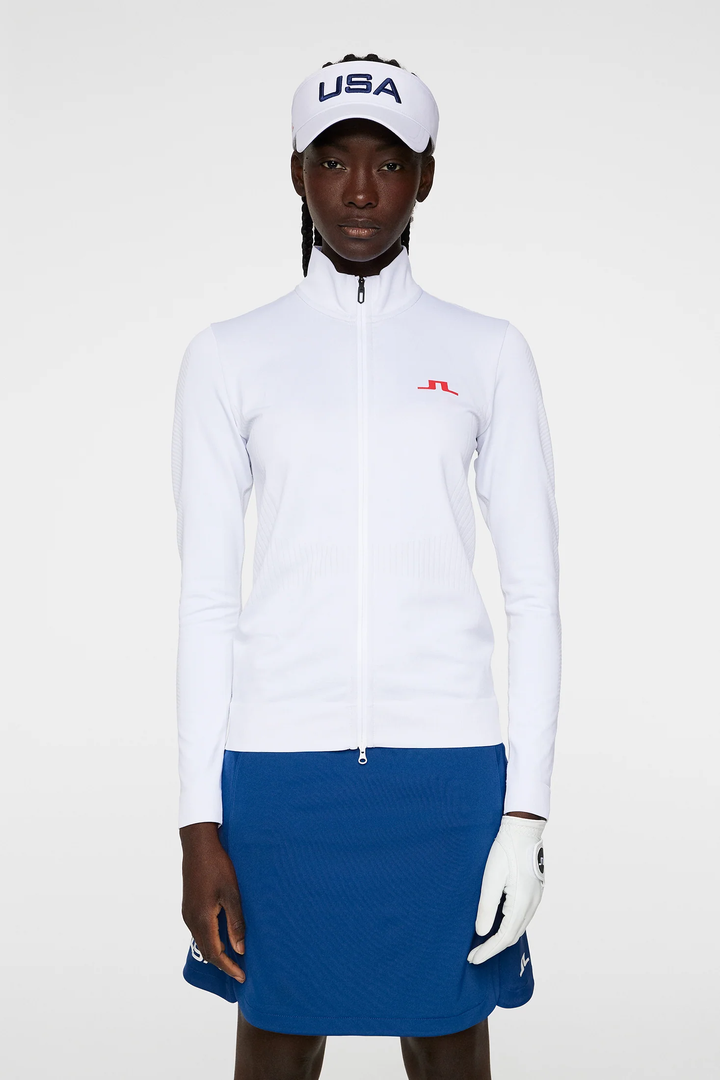 Clarette Seamless Full Zip / White - Image 3