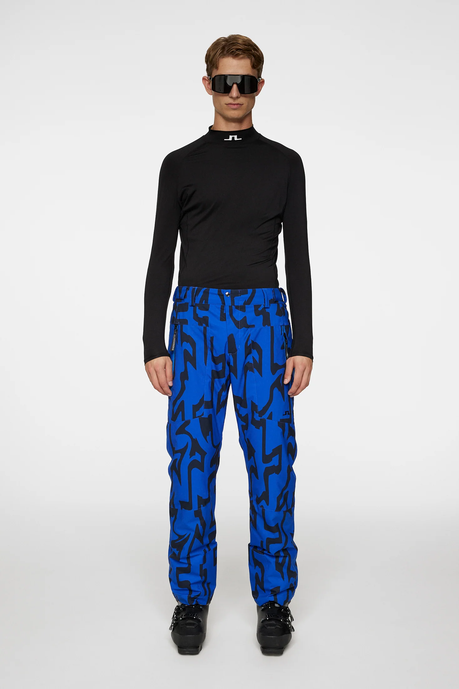Clarke Pant Printed / Glitch Bridge Blue - Image 4