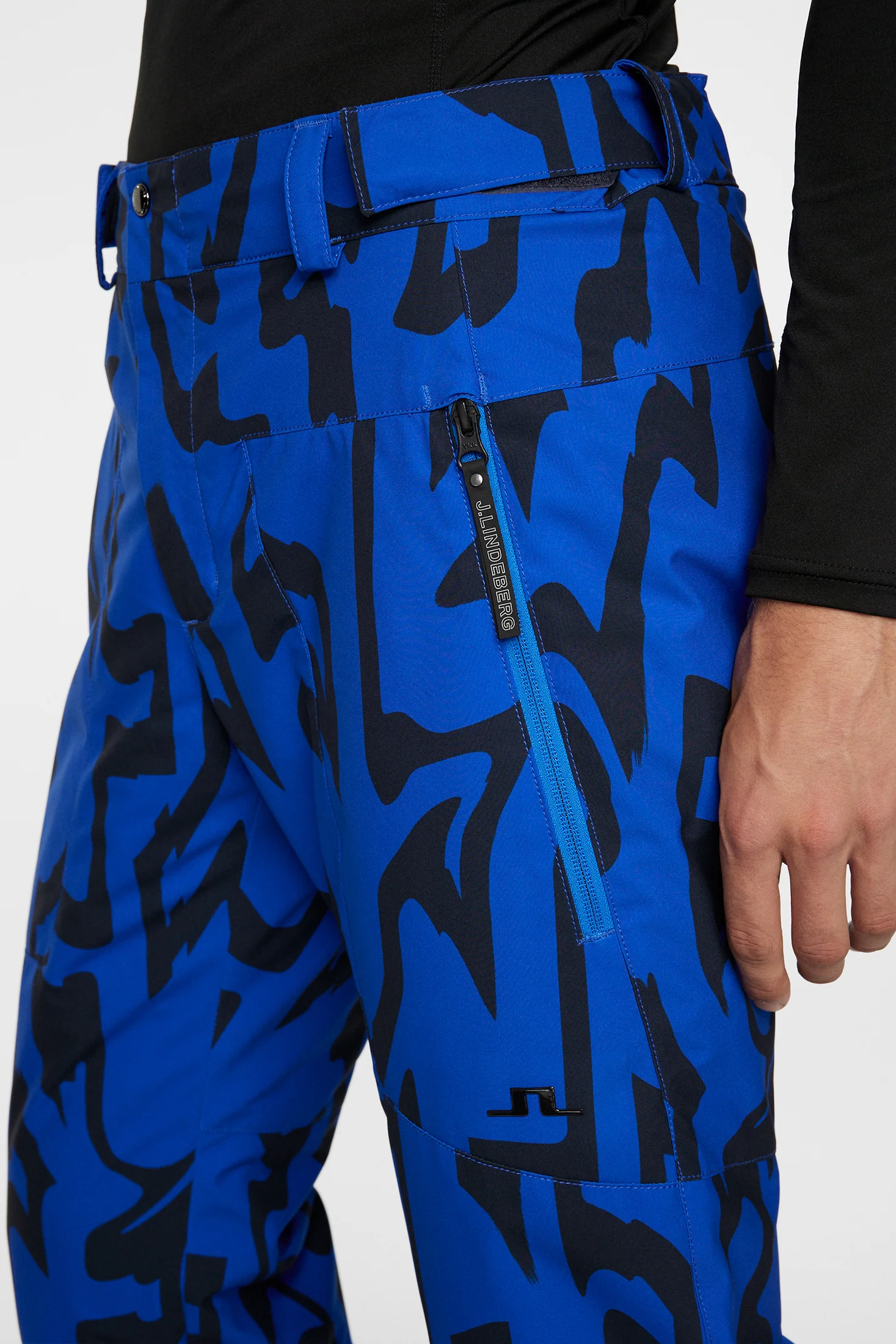 Clarke Pant Printed / Glitch Bridge Blue - Image 5