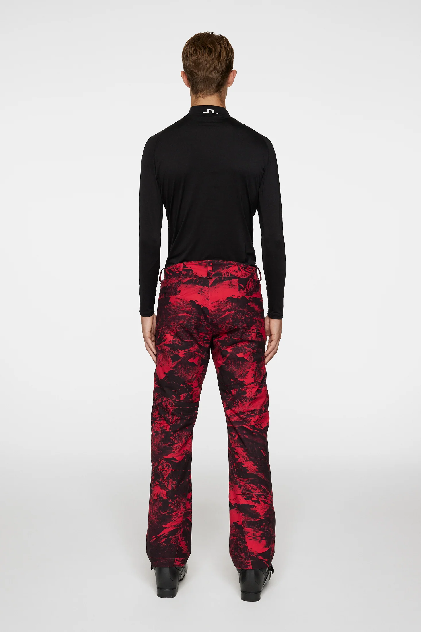 Clarke Pant Printed / Mountain Glitch Red - Image 3