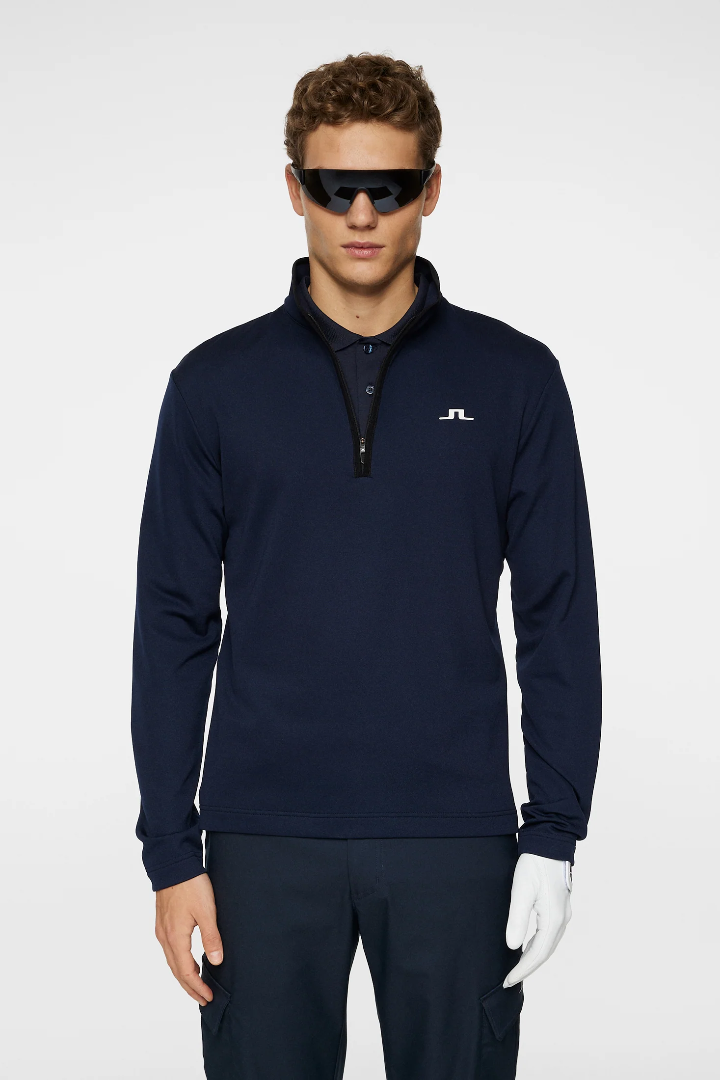 Clide Quarter Zip Mid Layer / JL Navy - Image 2