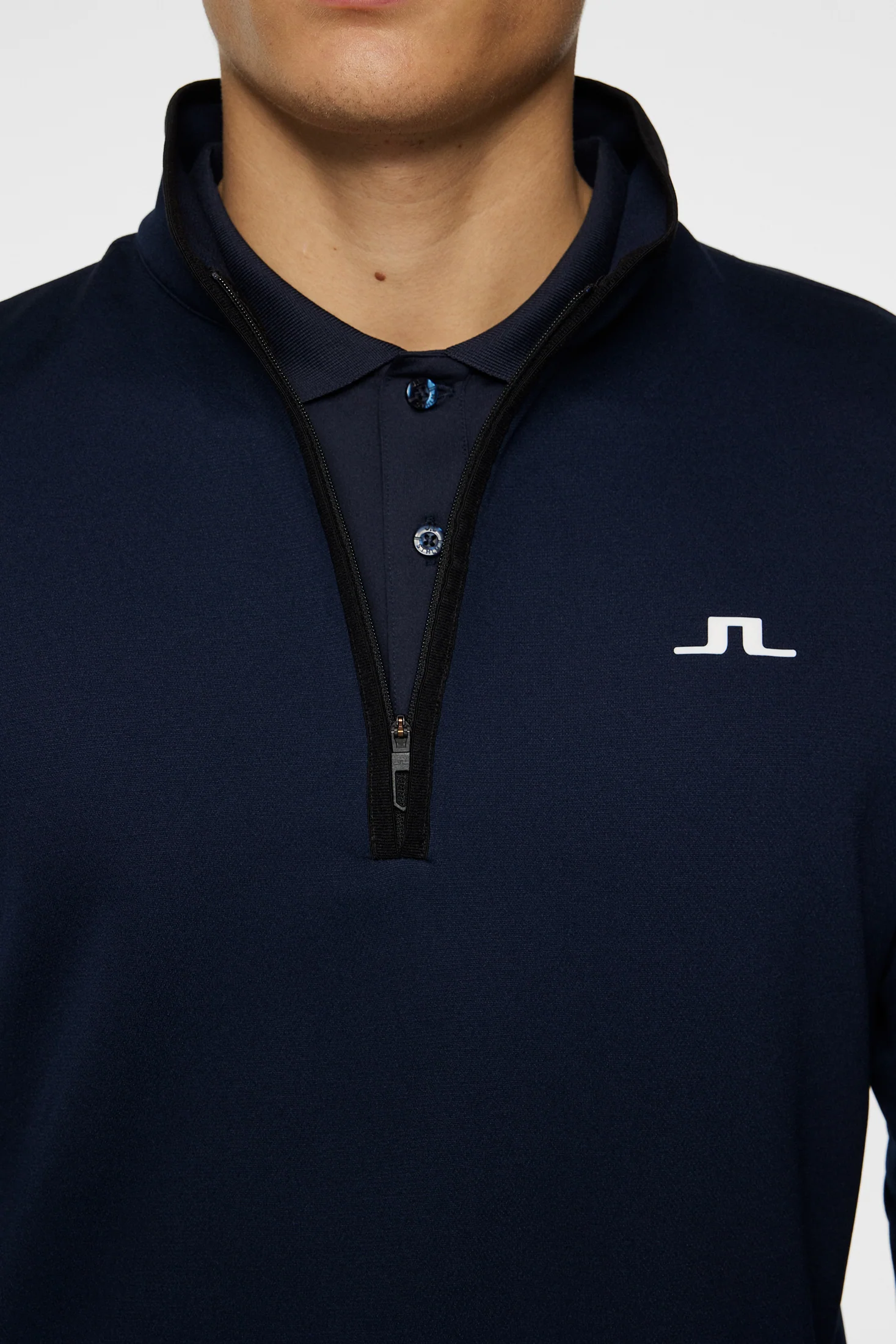 Clide Quarter Zip Mid Layer / JL Navy - Image 6
