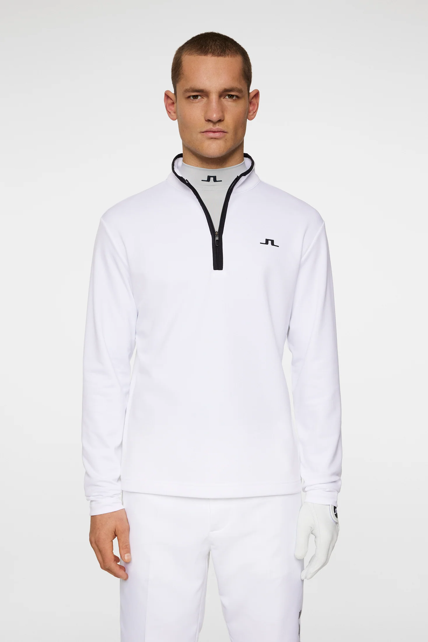 Clide Quarter Zip Mid Layer / White - Image 2