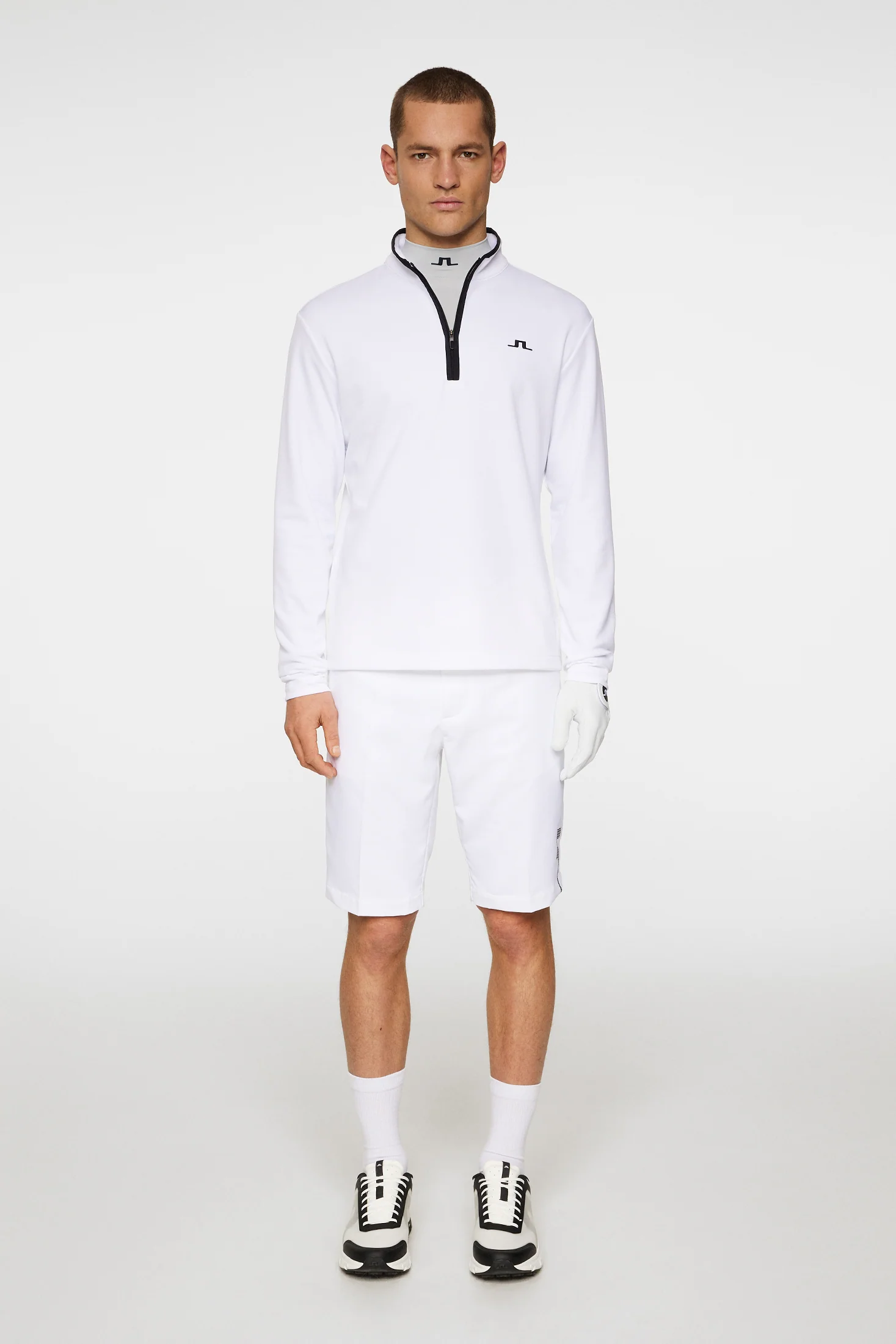 Clide Quarter Zip Mid Layer / White - Image 4