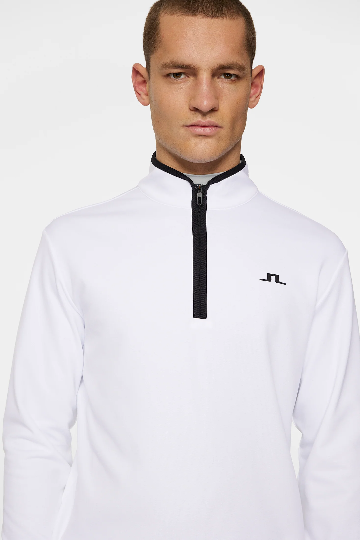 Clide Quarter Zip Mid Layer / White - Image 5