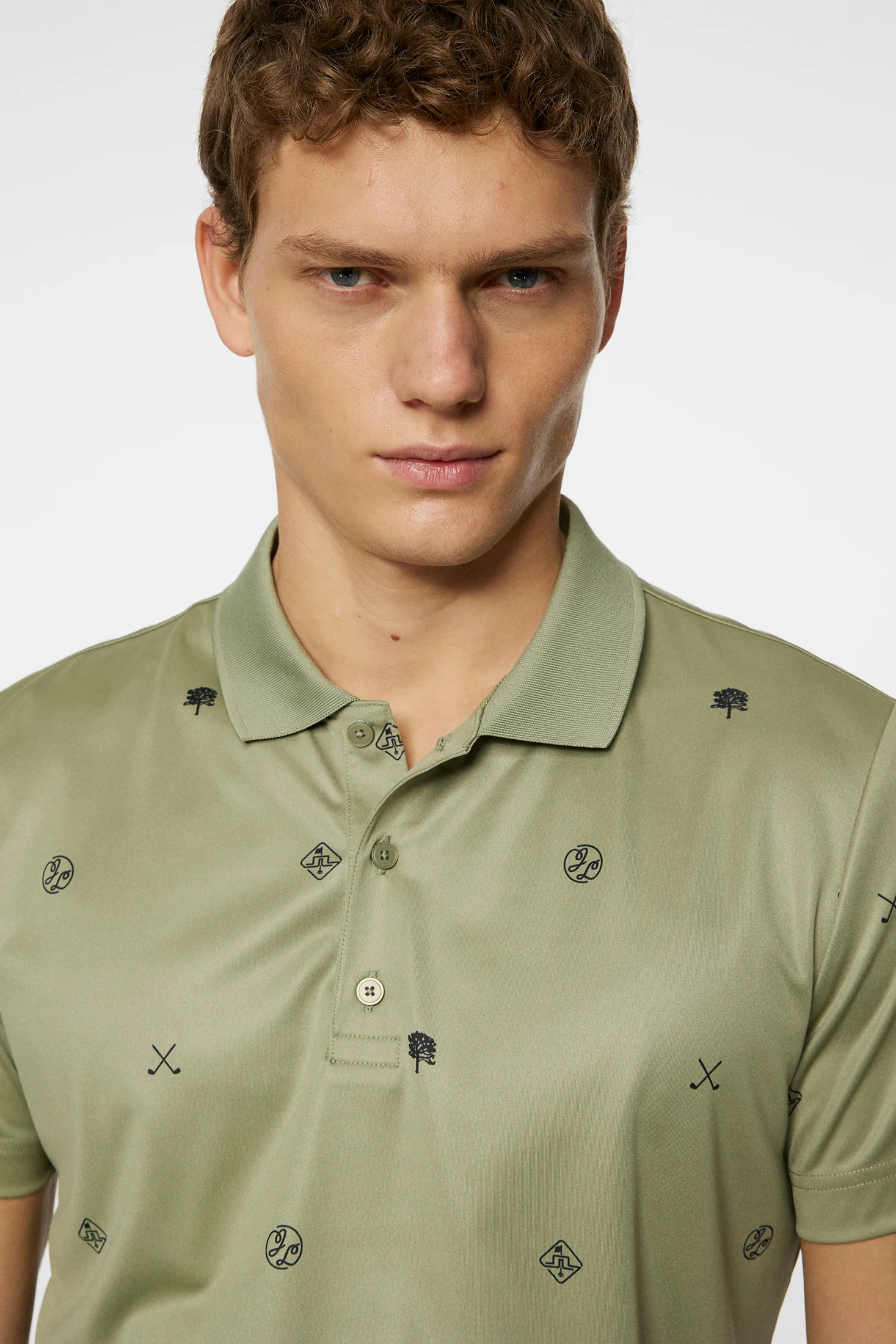 Club House Motif Polo / Golf Micro Olive S - Image 5