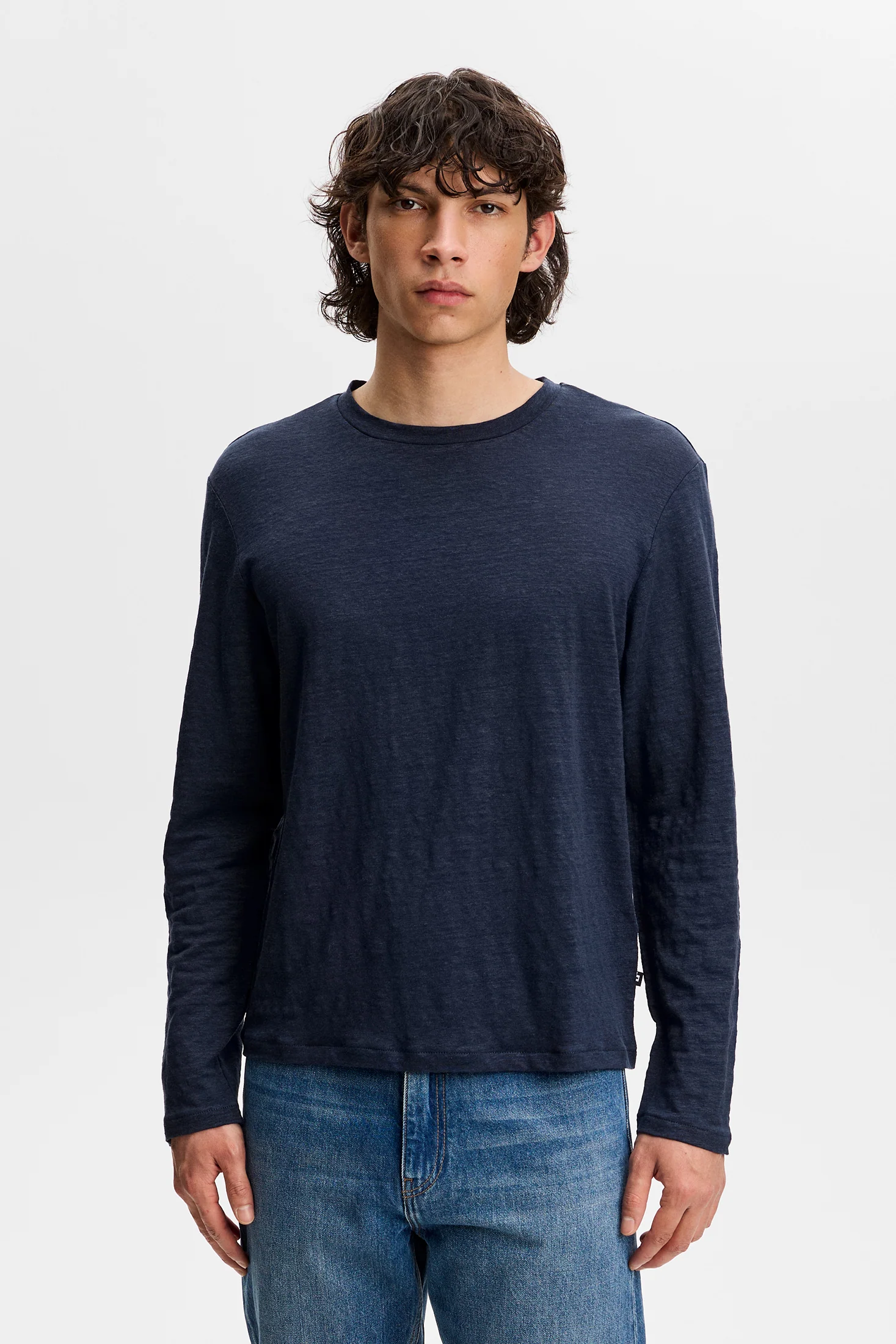 Coma Linen LS / JL Navy - Image 2