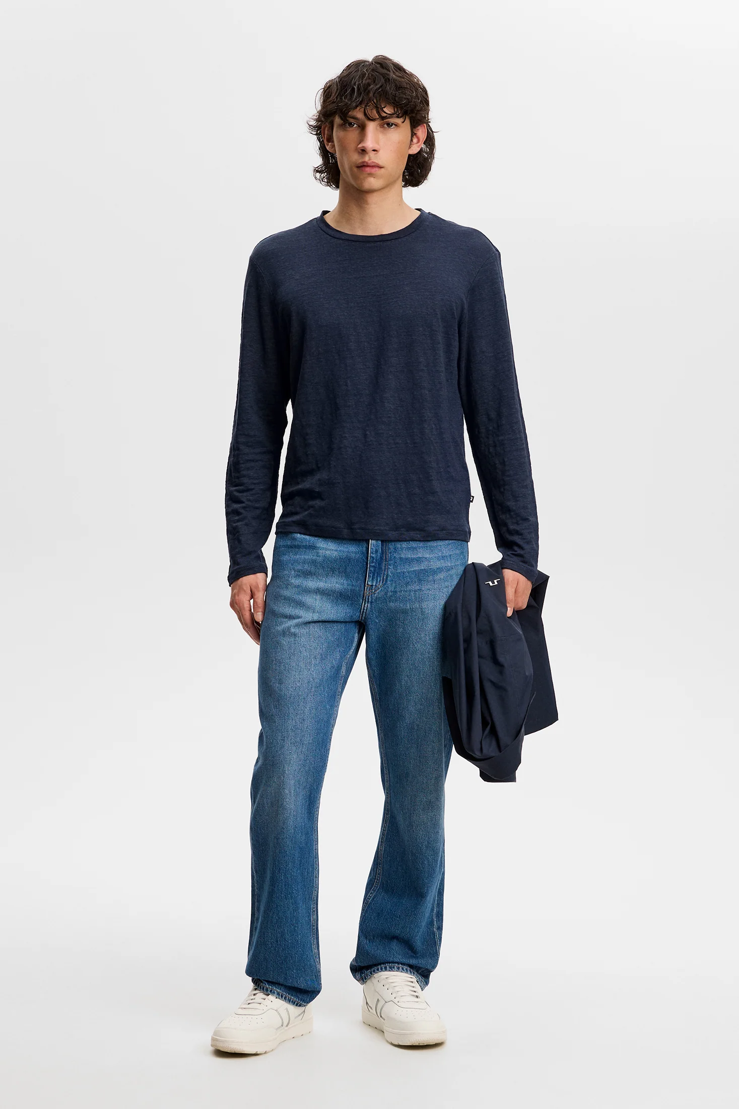 Coma Linen LS / JL Navy - Image 4