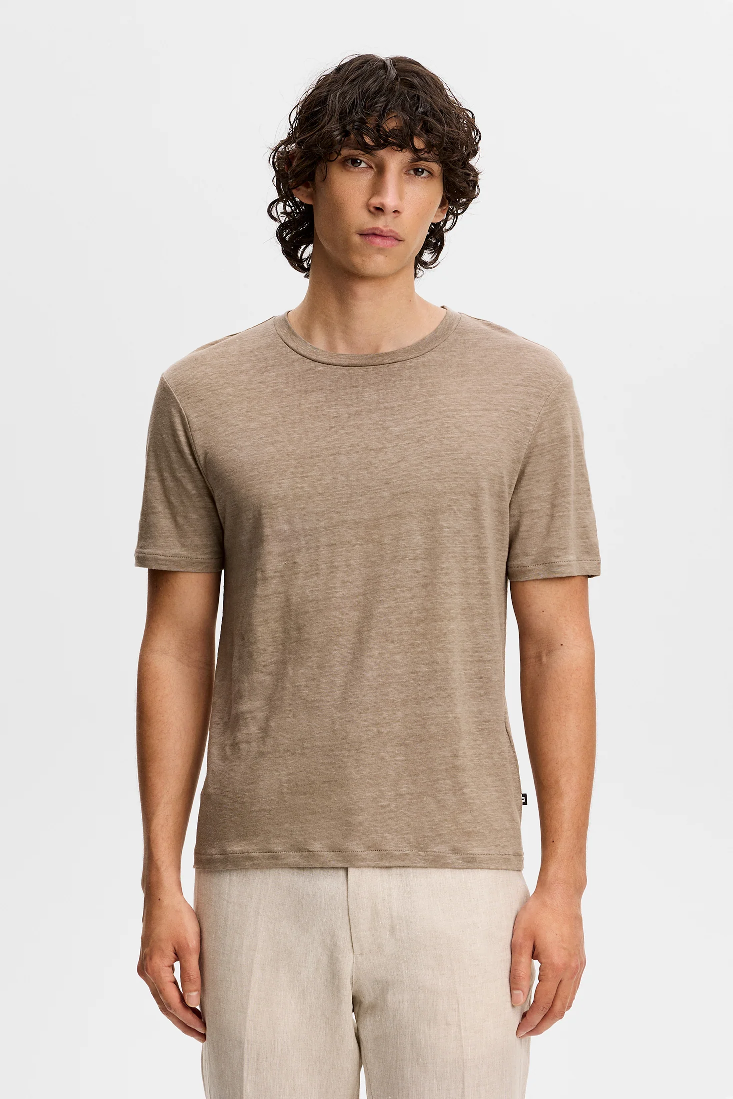 Coma Linen Tee / Brindle - Image 2