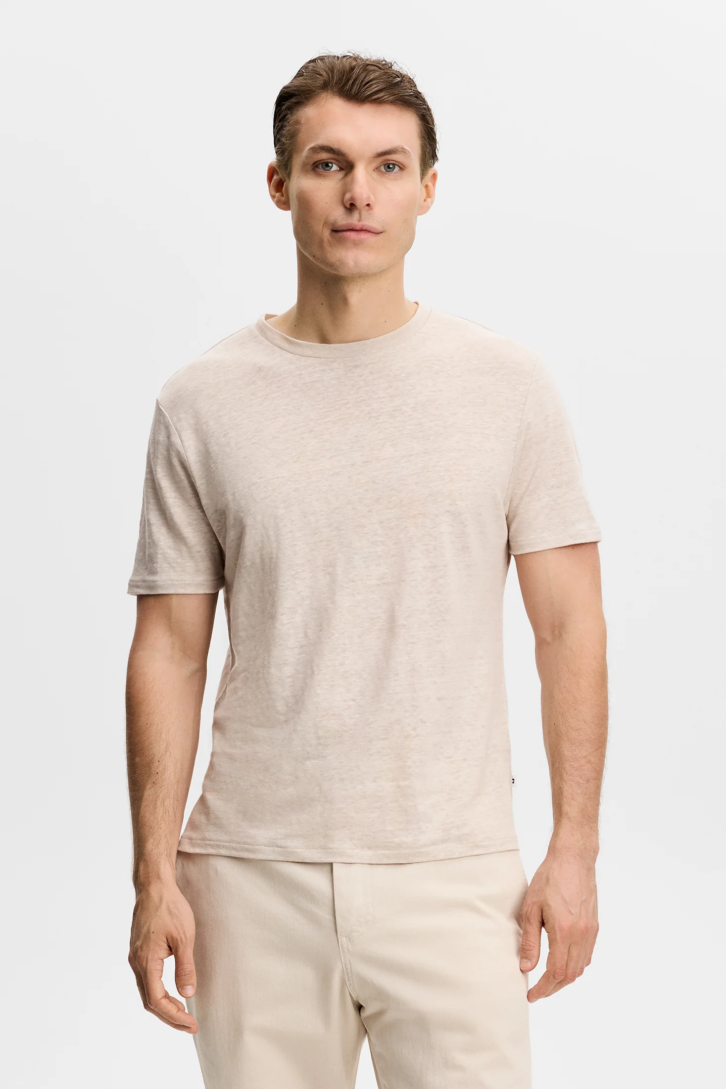 Coma Linen Tee / Moonbeam - Image 2