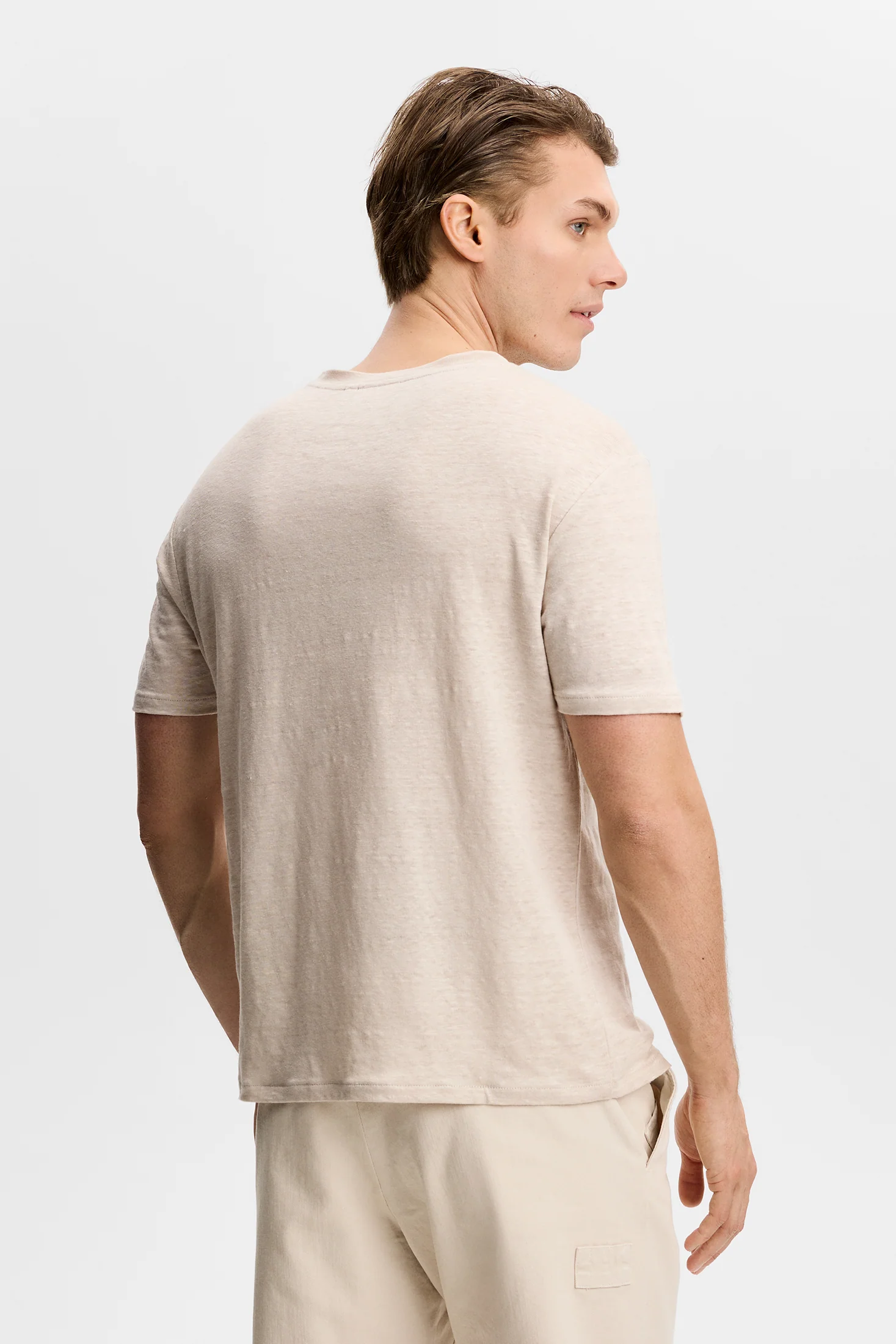 Coma Linen Tee / Moonbeam - Image 3