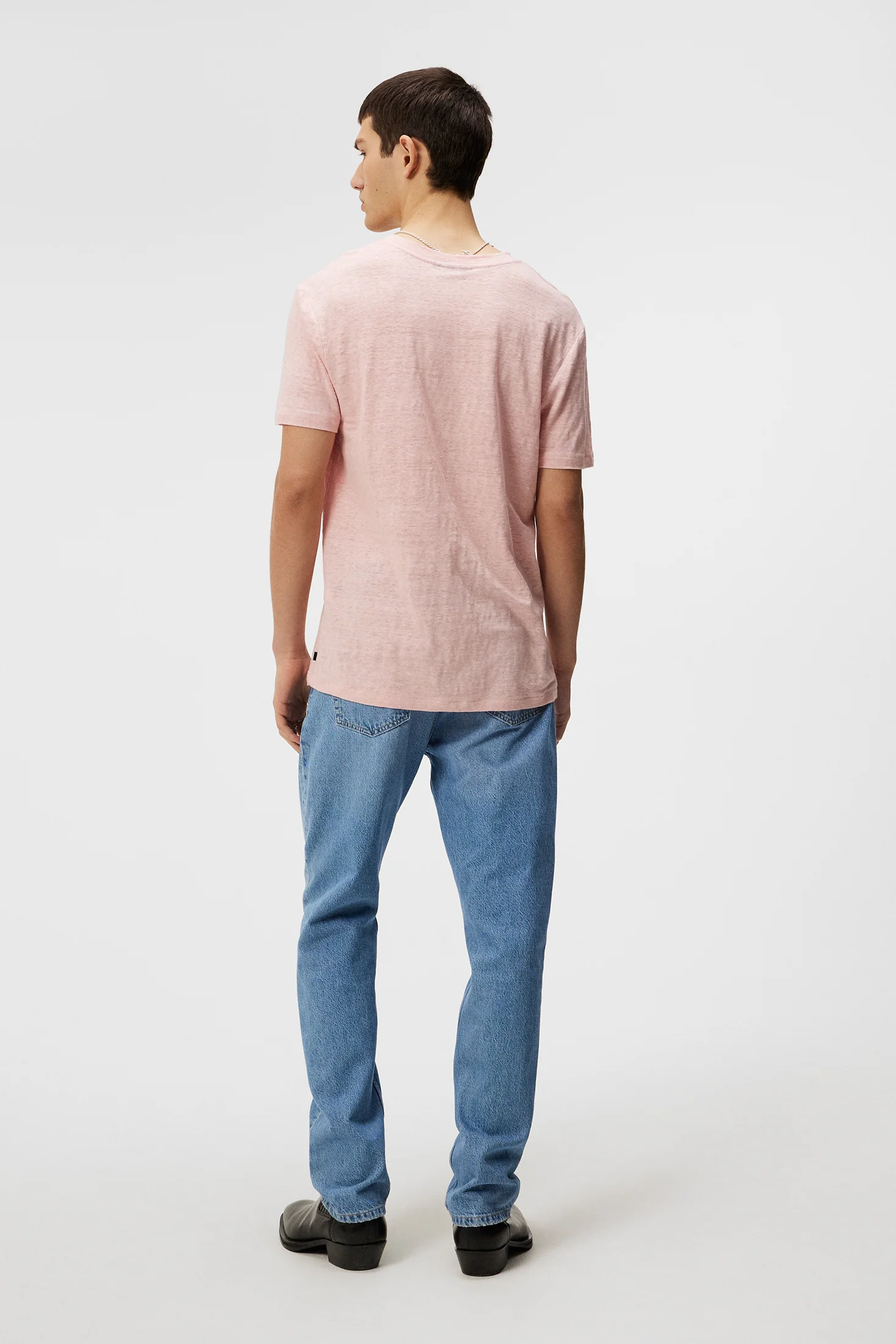 Coma Linen Tee / Powder Pink - Image 3