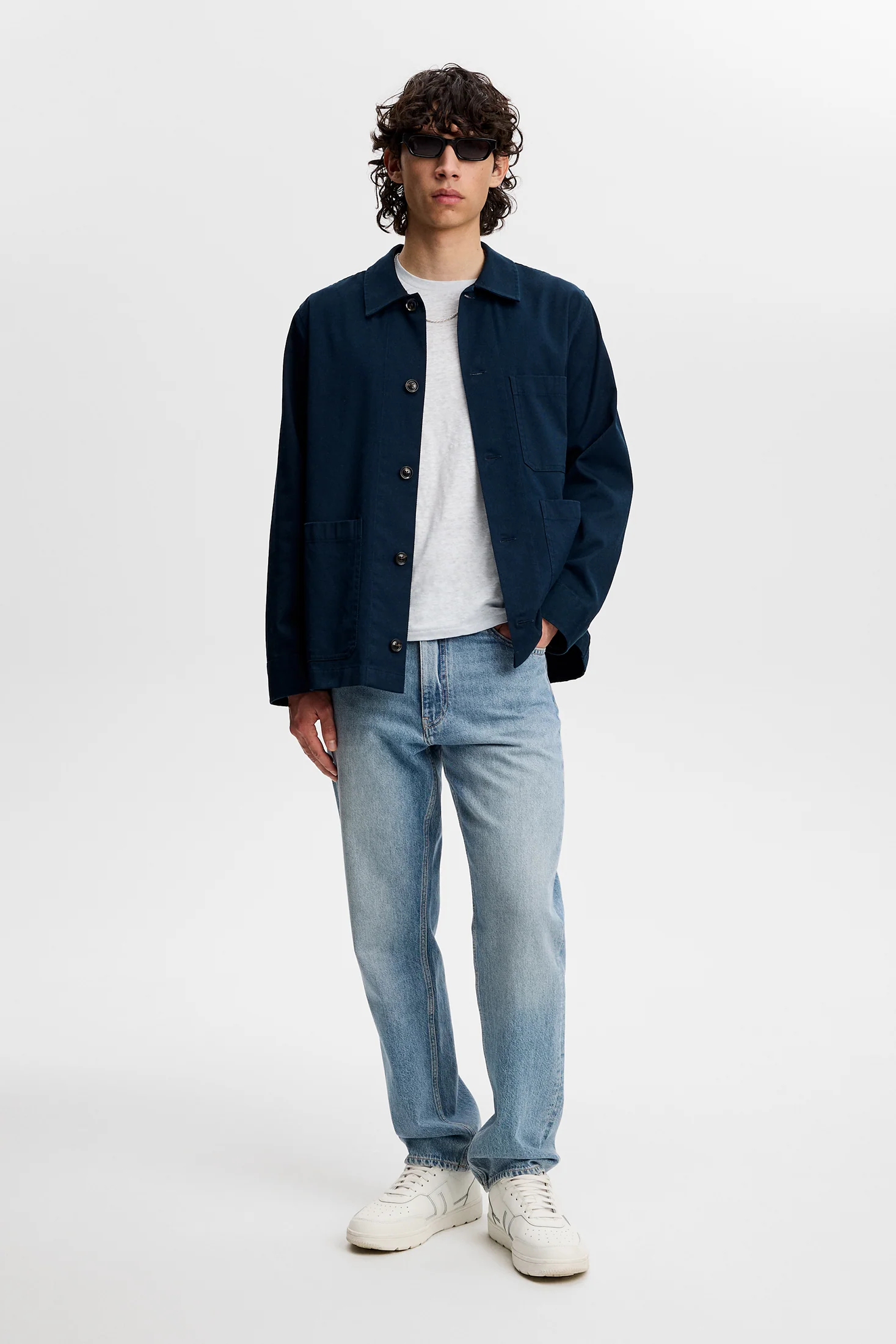 Coma Linen Tee / Skywriting - Image 4