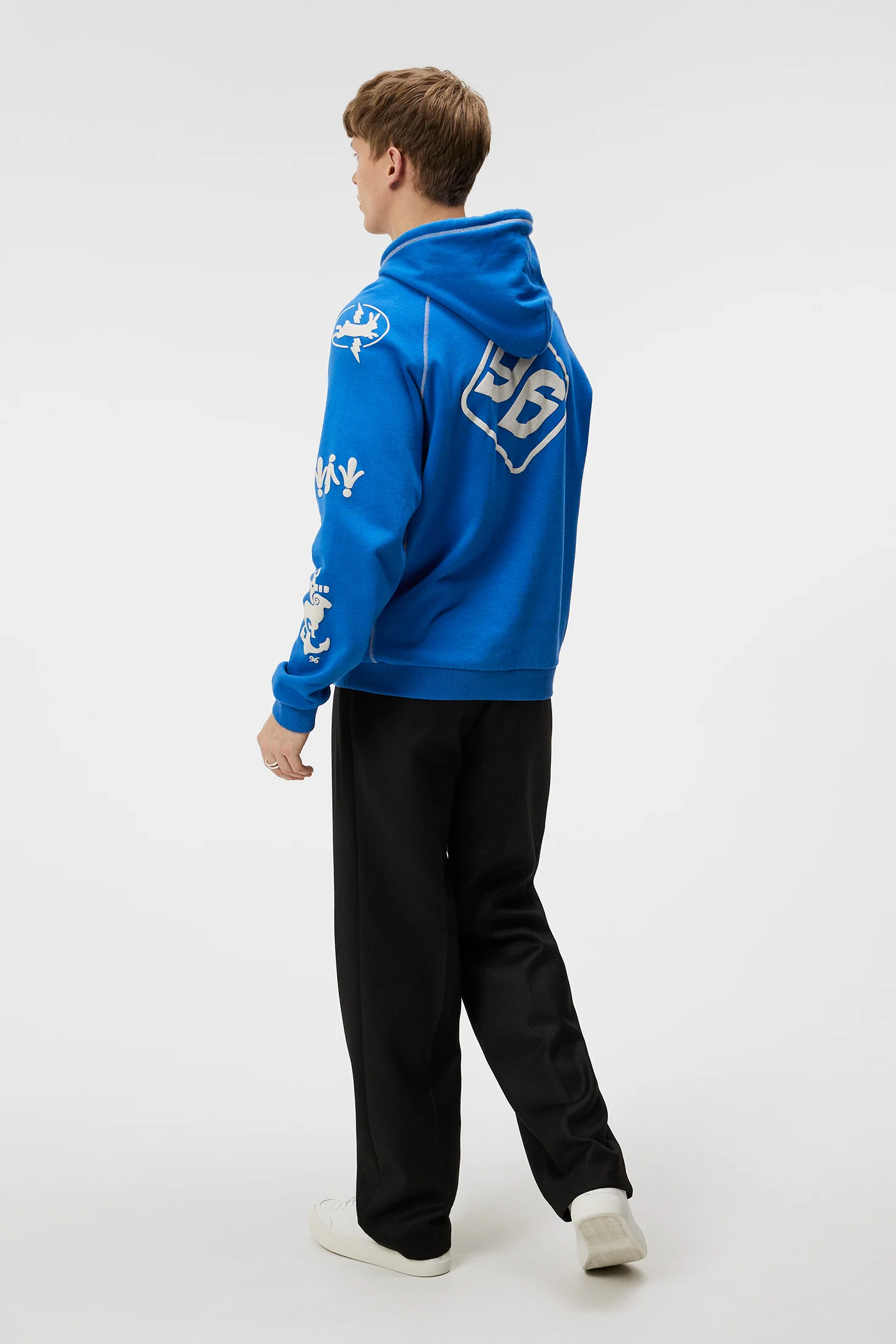 Concord Contrast Seam Hoodie / Nautical Blue - Image 4