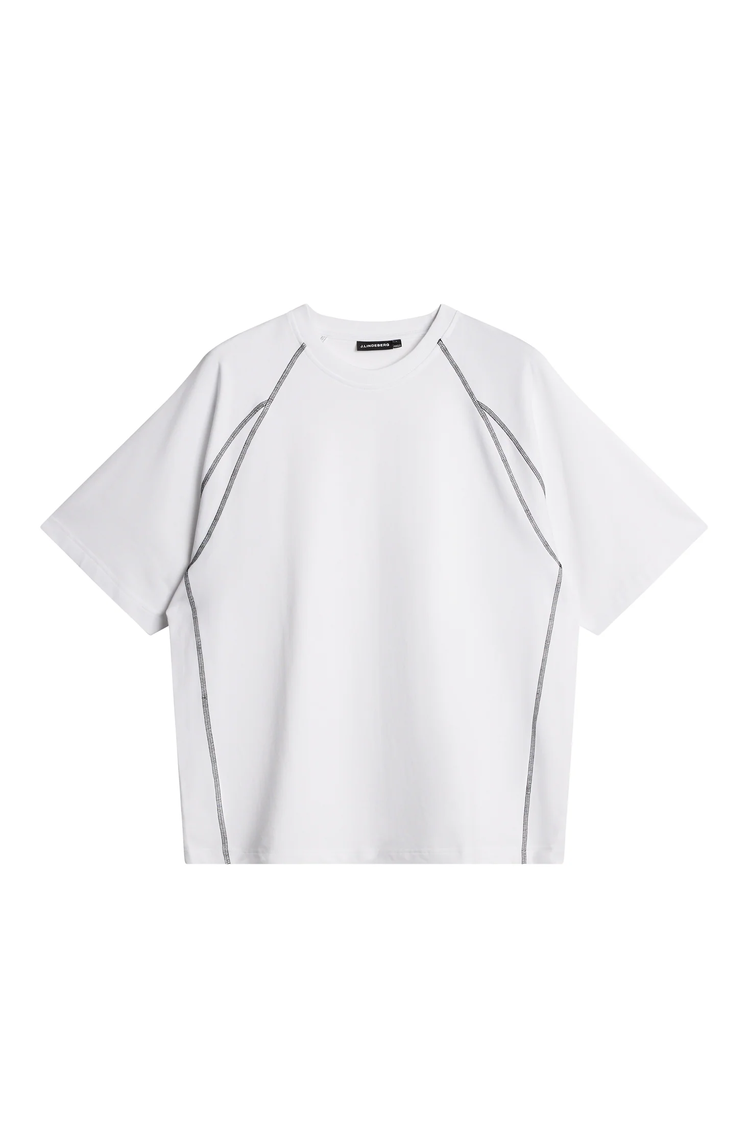 Corado Contrast Seam T-Shirt / White