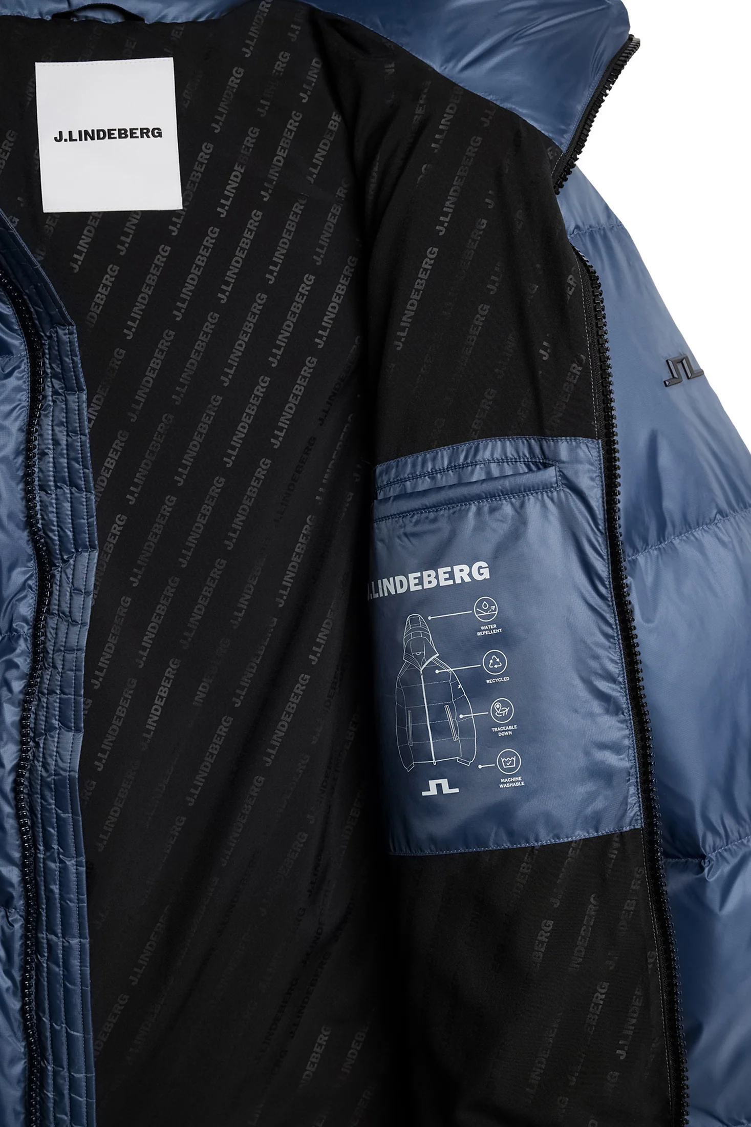Daryl Down Jacket / Vintage Indigo - Image 2