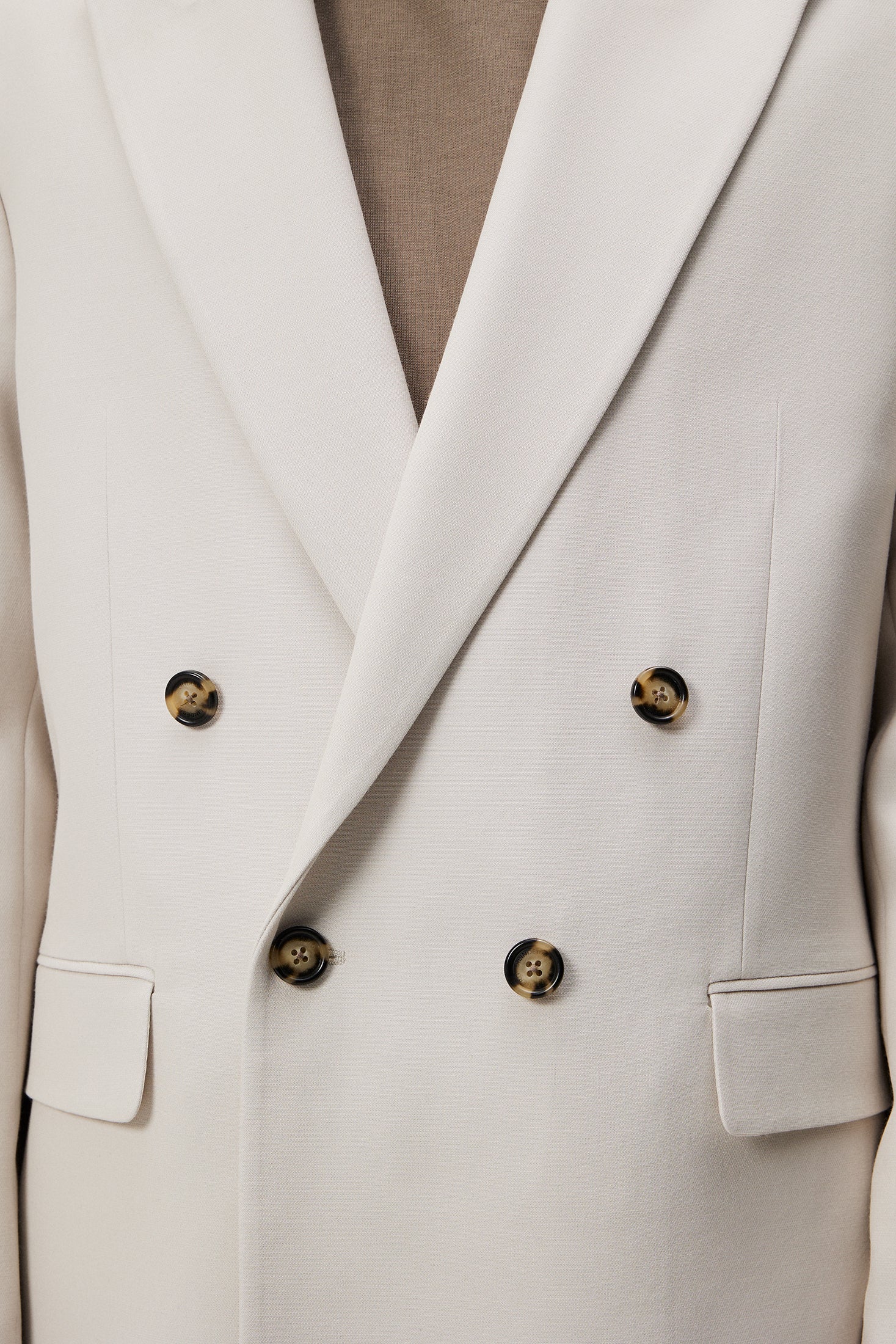 David U Double Weave Blazer / Moonbeam - Image 5