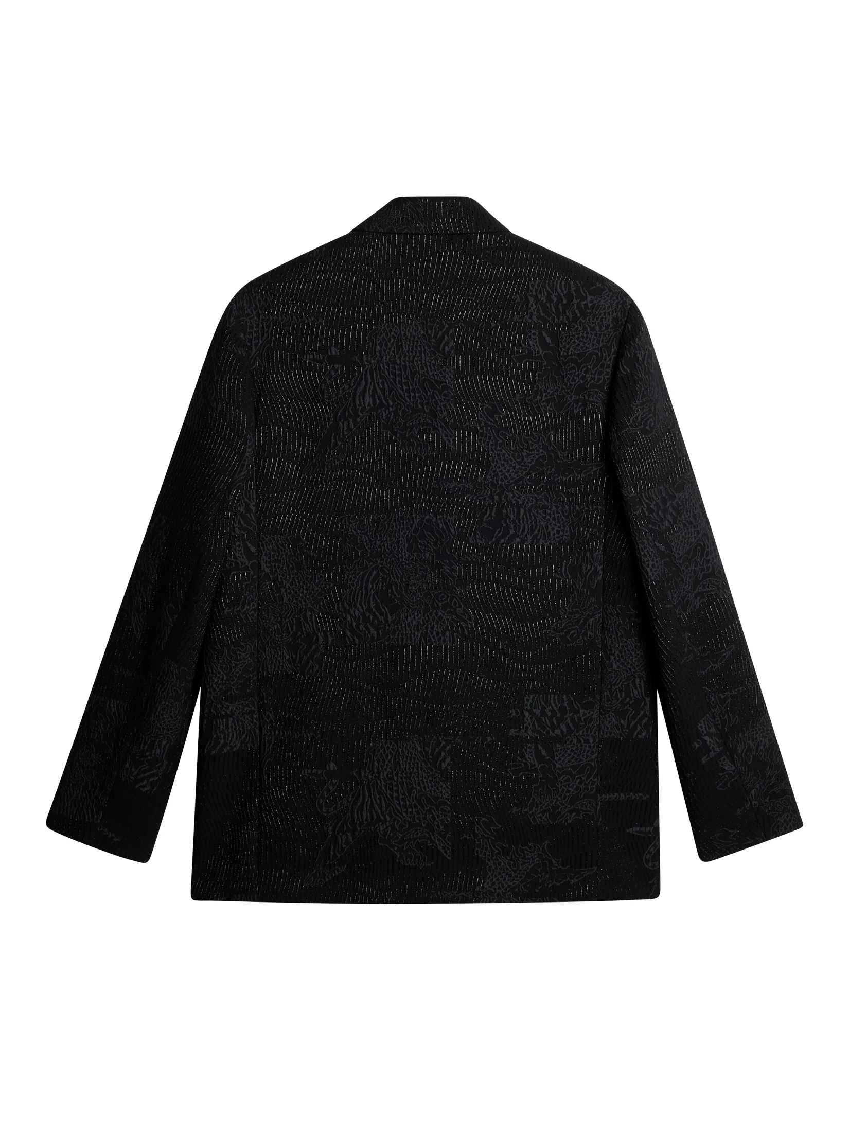 David U Jacquard Blazer / Black - Image 2