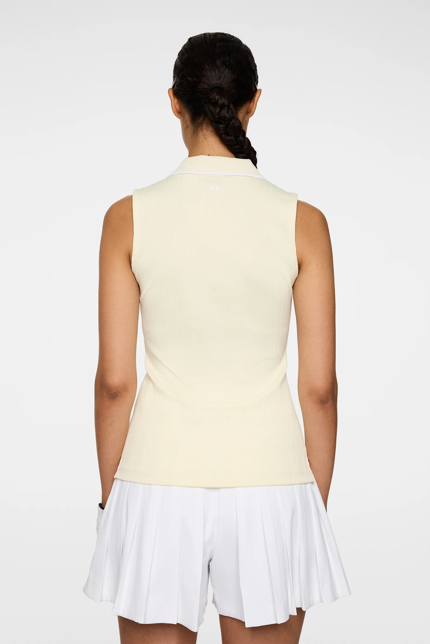 Delilah Sleeveless Top / Lemon Icing - Image 3